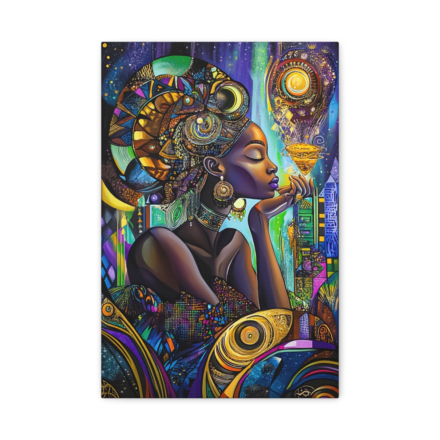 ThurmanatorX Art | The Prayer of Her Light | Aphrochrysalis | Matte Canvas, Stretched, 1.25"