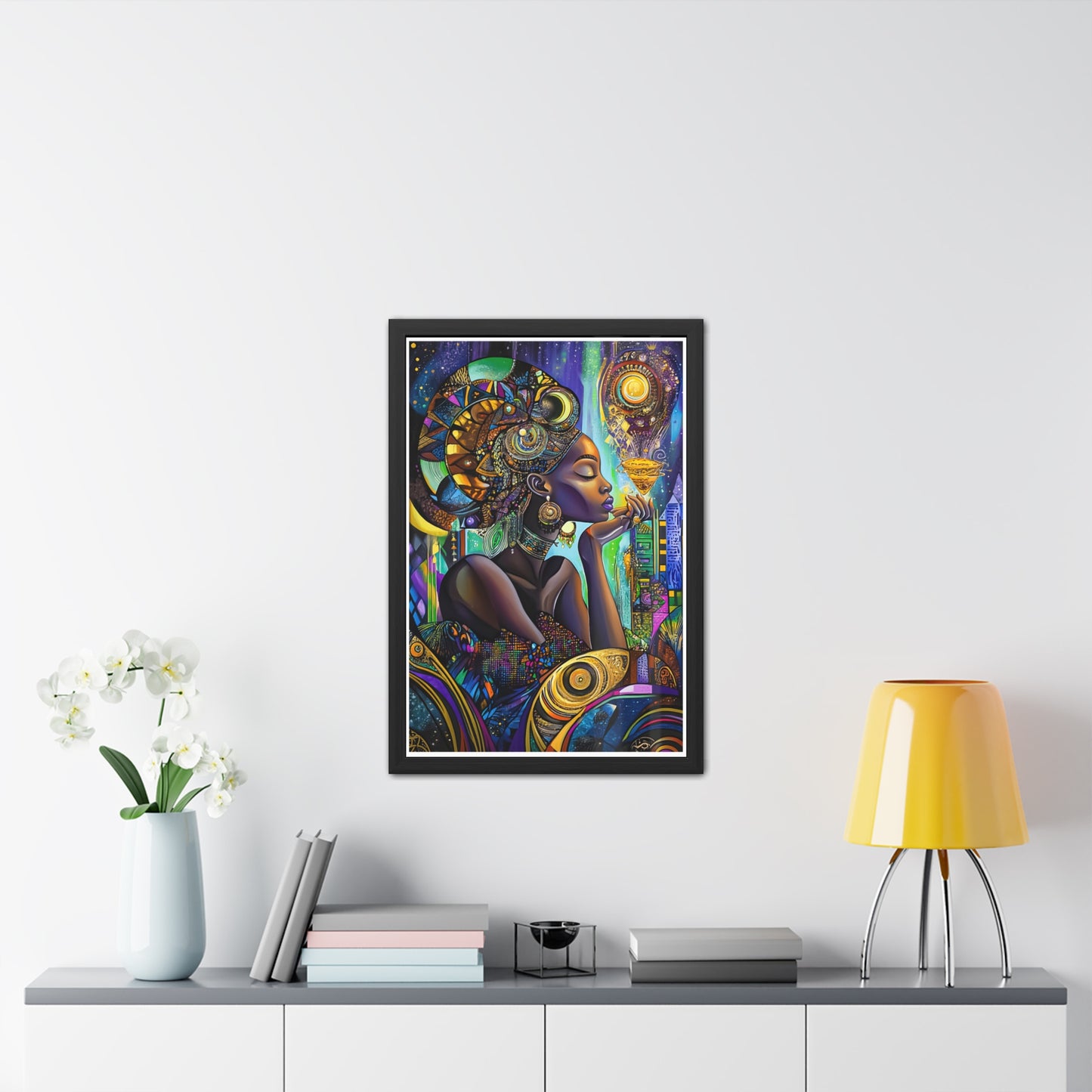 ThurmanatorX Art | The Prayer of Her Light | Aphrochrysalis | Framed Poster Print