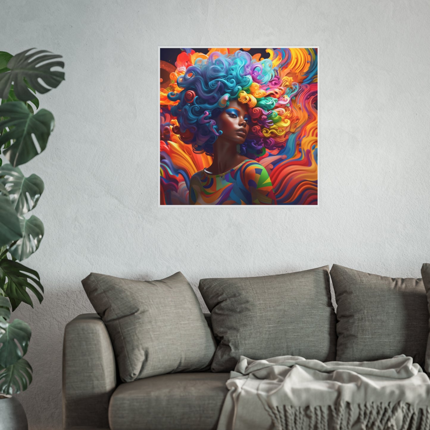 ThurmanatorX Art | Electric Moxie | Aphrochrysalis | Satin Wall Art Print