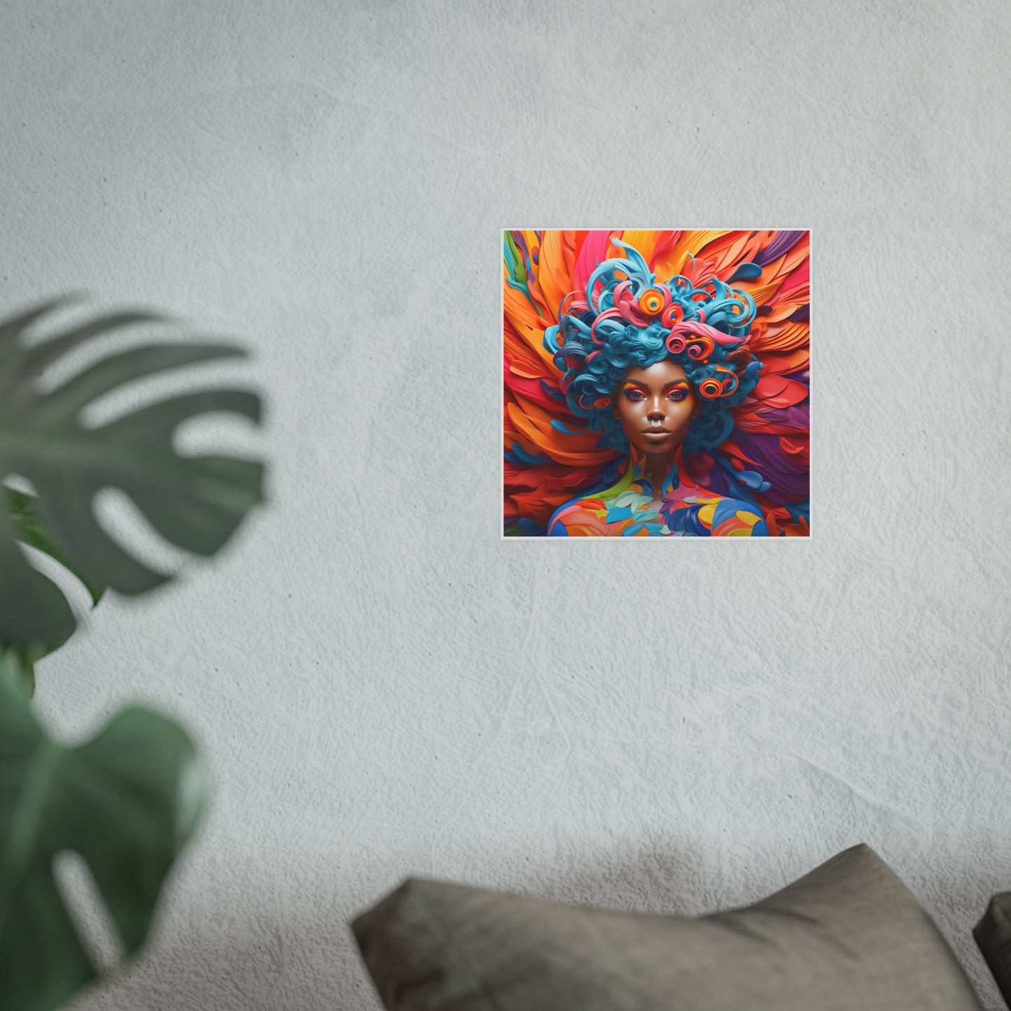 ThurmanatorX Art | Bloomstorm Deity | Aphrochrysalis | Satin Wall Art Print
