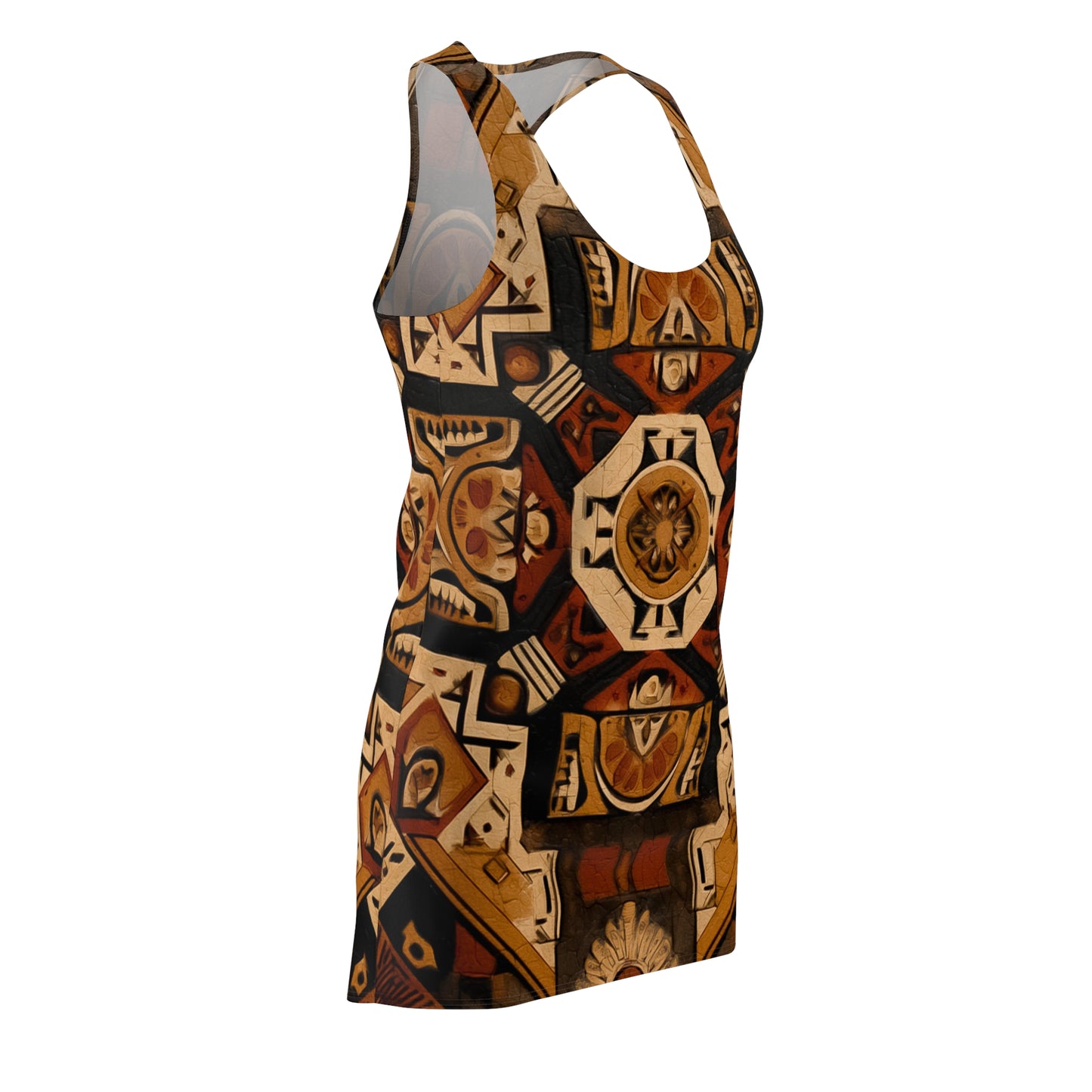 ThurmanatorX Art | Velora AphroBoho Racerback Dress | Bohemian Summer Style • Artistic Casual Wear • Unique Gift for Women