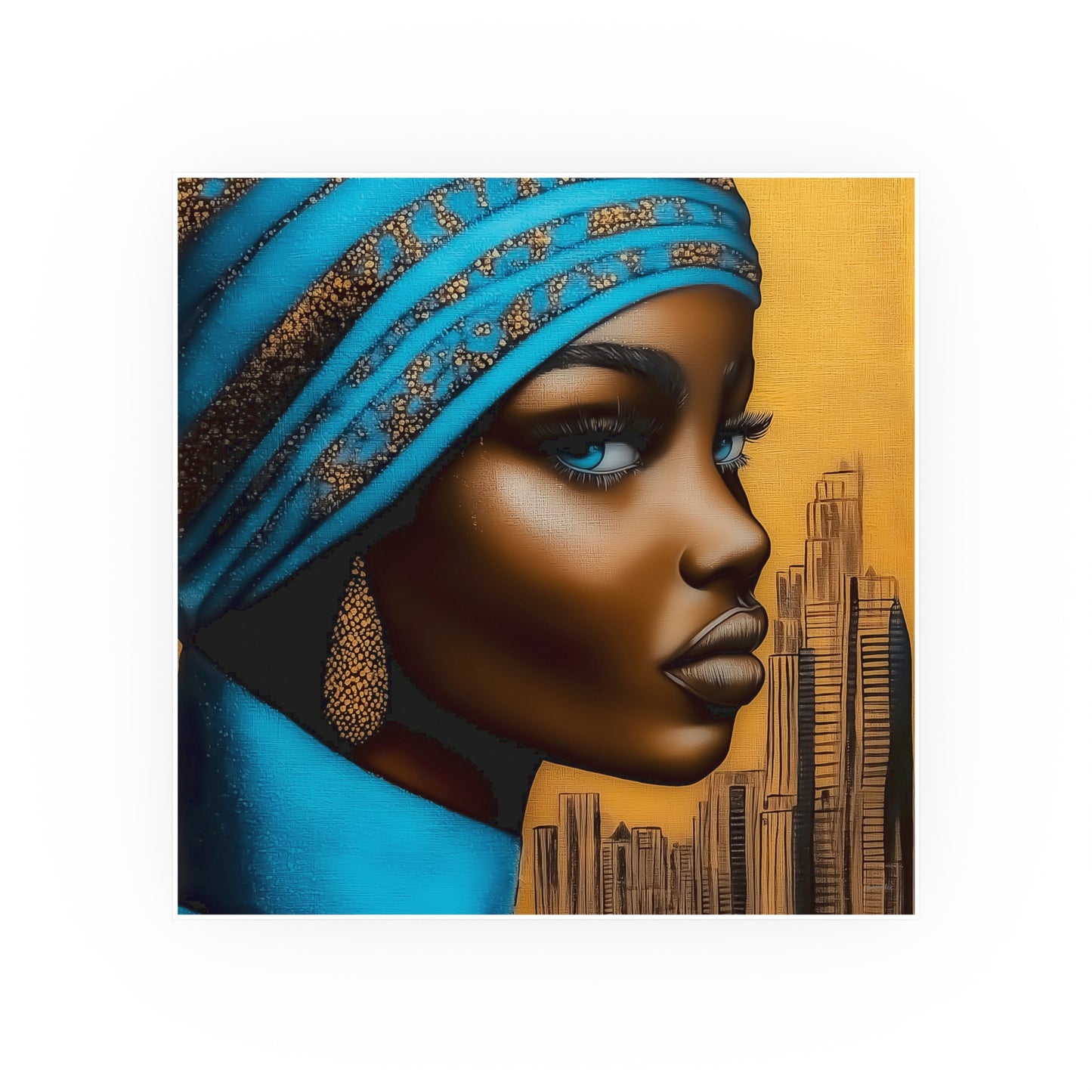 ThurmanatorX Art | Nyla, Guardian of the Highrise | Aphrochrysalis | Satin Wall Art Print