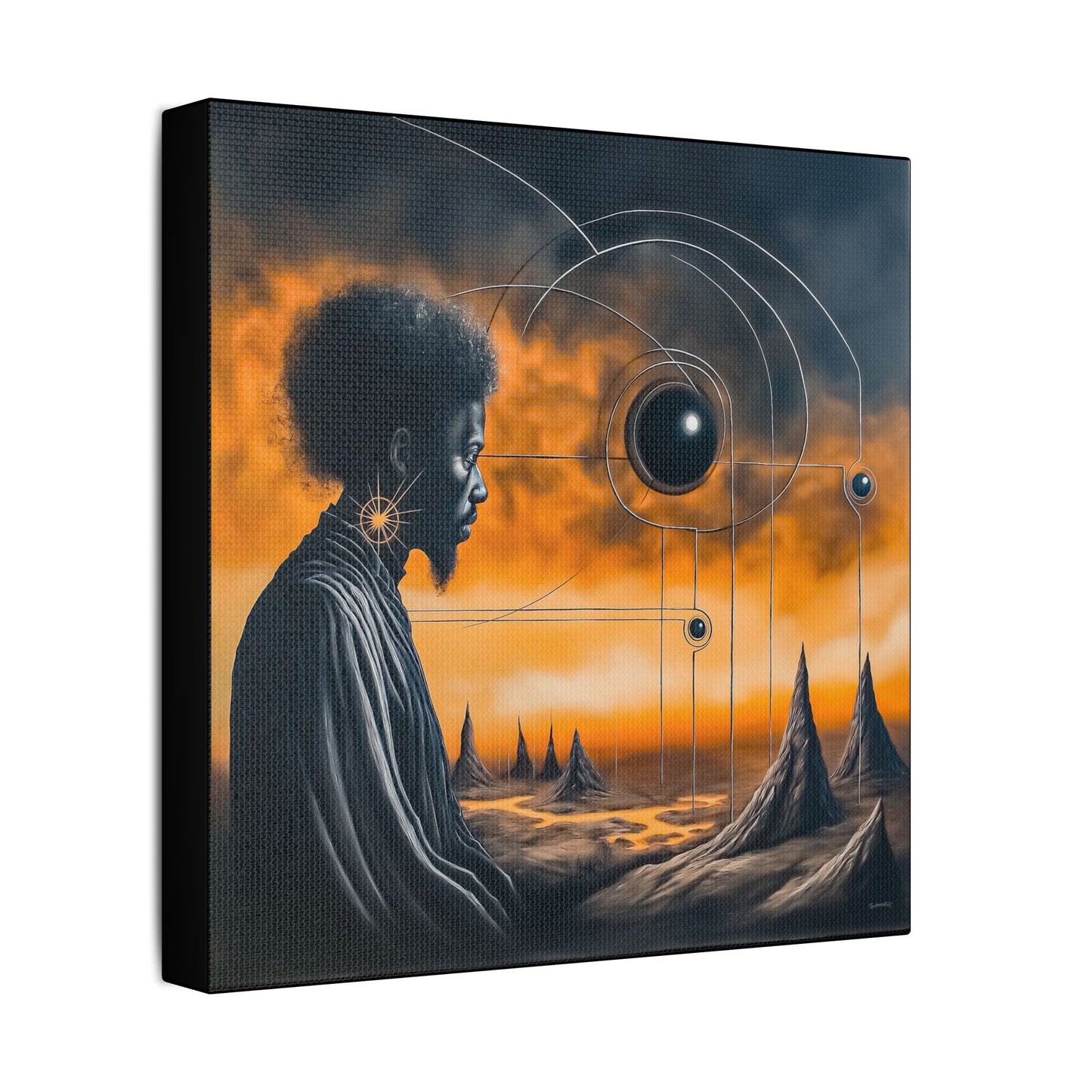 ThurmanatorX Art | Lumahex | AphrodisiDark | Satin Canvas Art Print