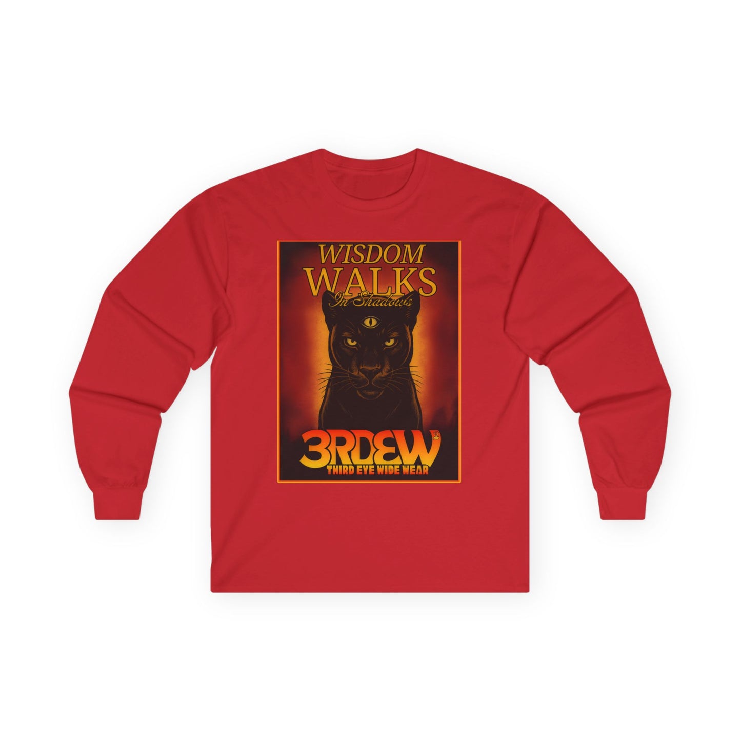 3RDEW² | Wisdoms Walks In Shadows | Third Eye Wide Wear | Unisex Ultra Cotton Long Sleeve Tee
