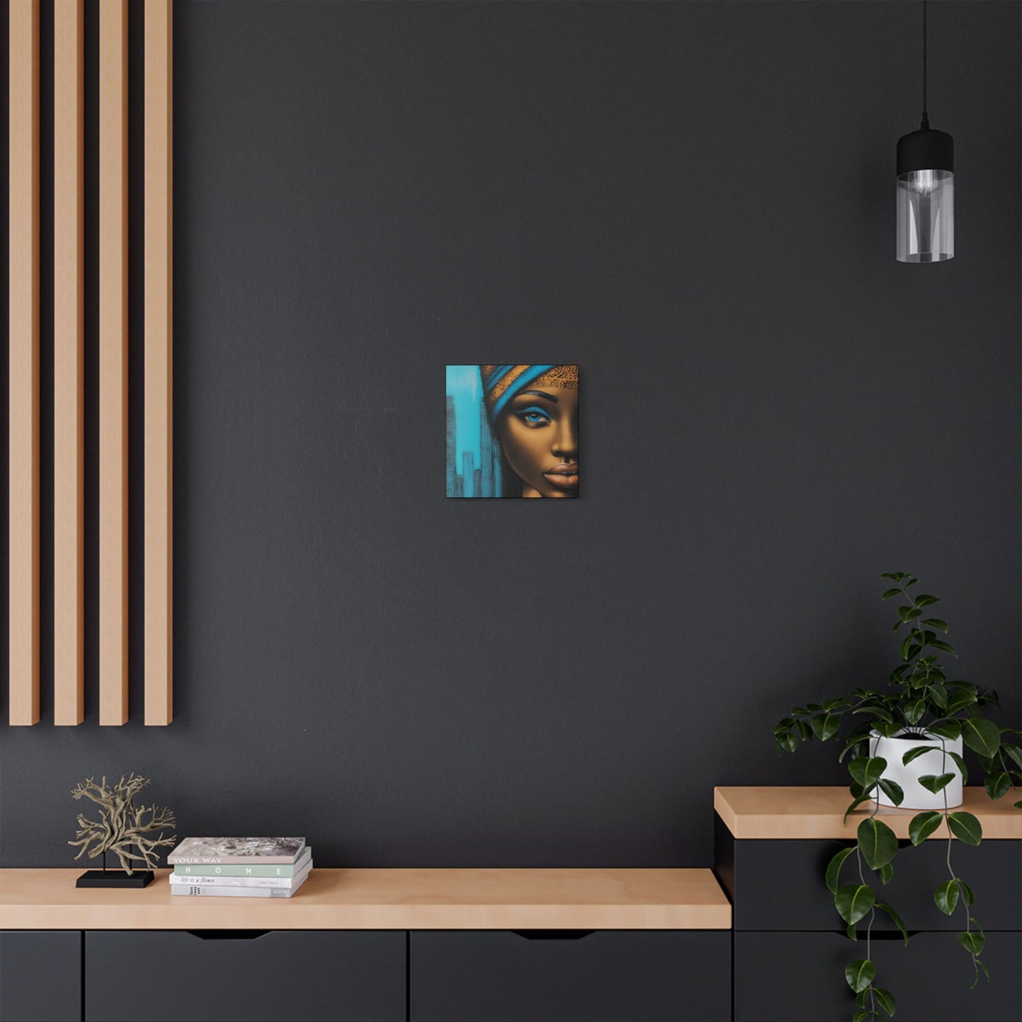 ThurmanatorX Art | Azure Pulse of the City | Aphrochrysalis | Satin Canvas Art Print