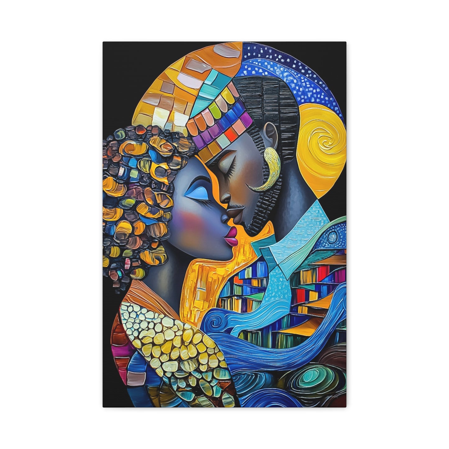 ThurmanatorX Art | Nebula Kiss | Aphrochrysalis | Matte Canvas, Stretched, 1.25"