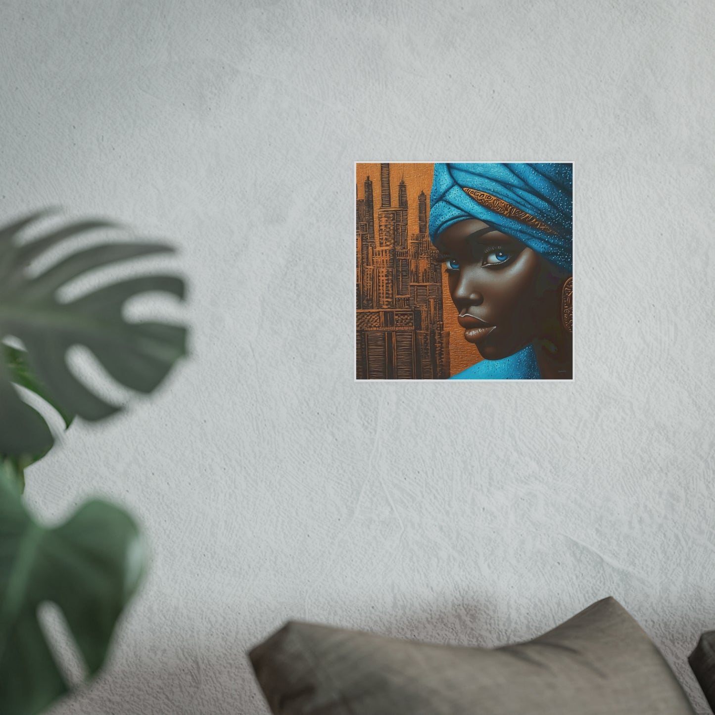ThurmanatorX Art | Neon Dust & Indigo Flame | Aphrochrysalis | Satin Wall Art Print