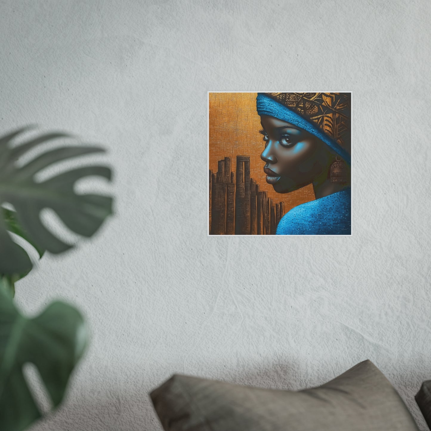 ThurmanatorX Art | Makeda in Gold Light | Aphrochrysalis | Satin Wall Art Print