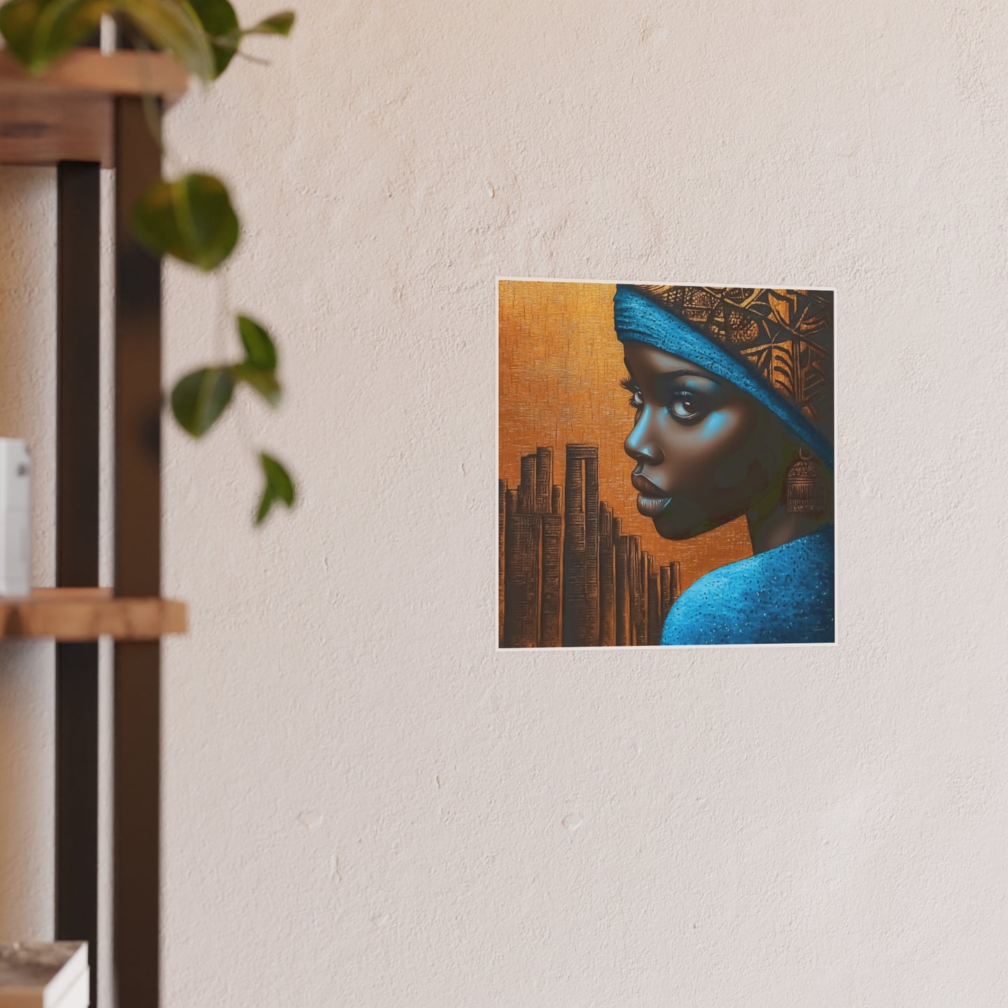 ThurmanatorX Art | Makeda in Gold Light | Aphrochrysalis | Satin Wall Art Print