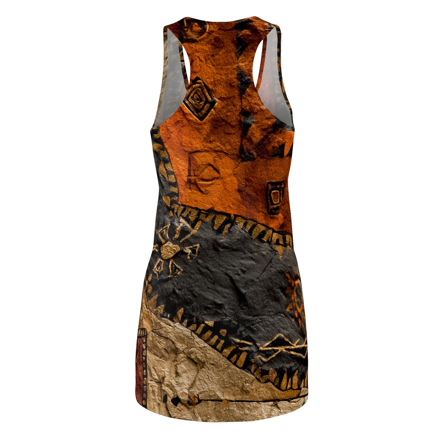 ThurmanatorX Art | Lakori AphroBoho Racerback Dress | Bohemian Summer Style • Artistic Casual Wear • Unique Gift for Women