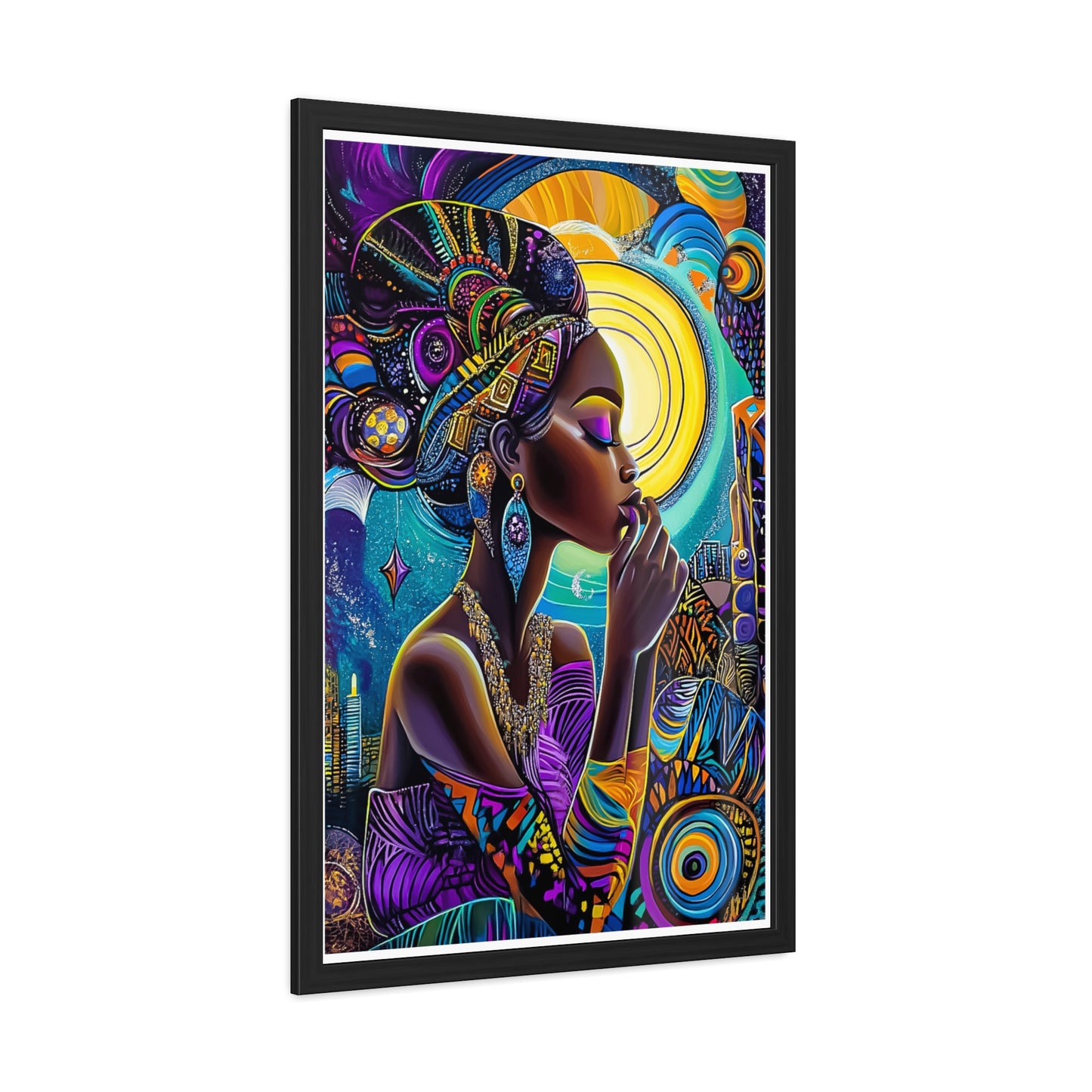ThurmanatorX Art | Crowned in Nebulas | Aphrochrysalis | Framed Poster Print