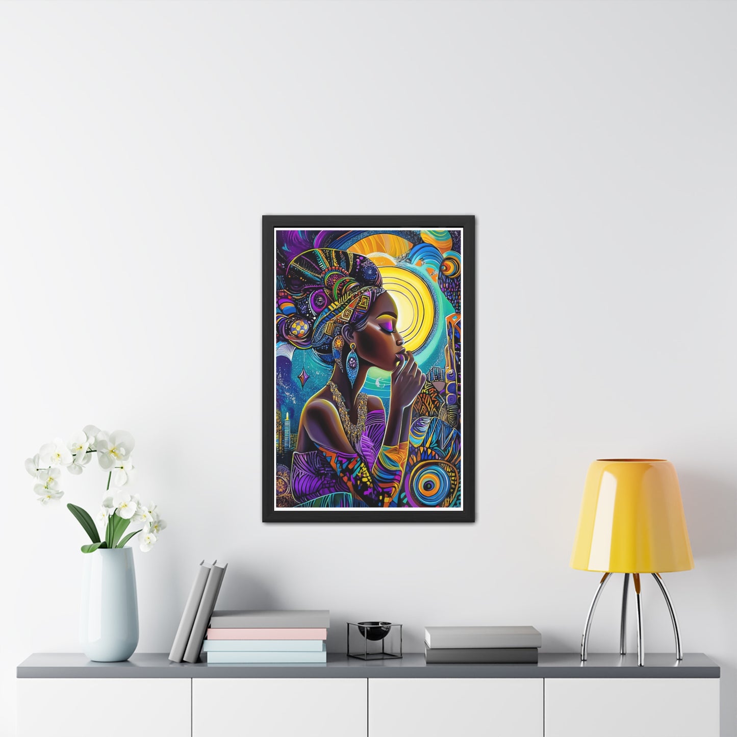 ThurmanatorX Art | Crowned in Nebulas | Aphrochrysalis | Framed Poster Print
