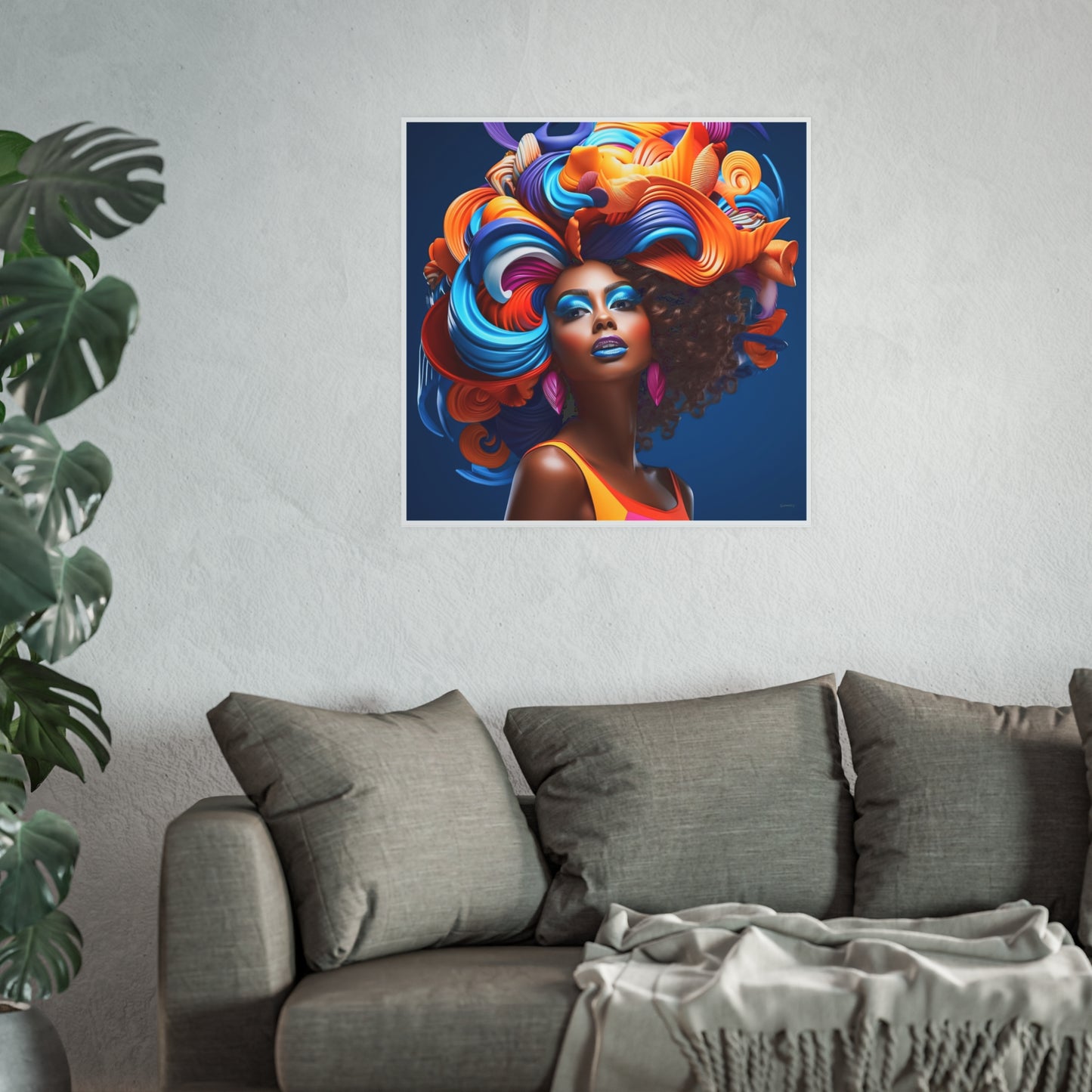 ThurmanatorX Art | Aura Bloom Manifest | Aphrochrysalis | Satin Wall Art Print
