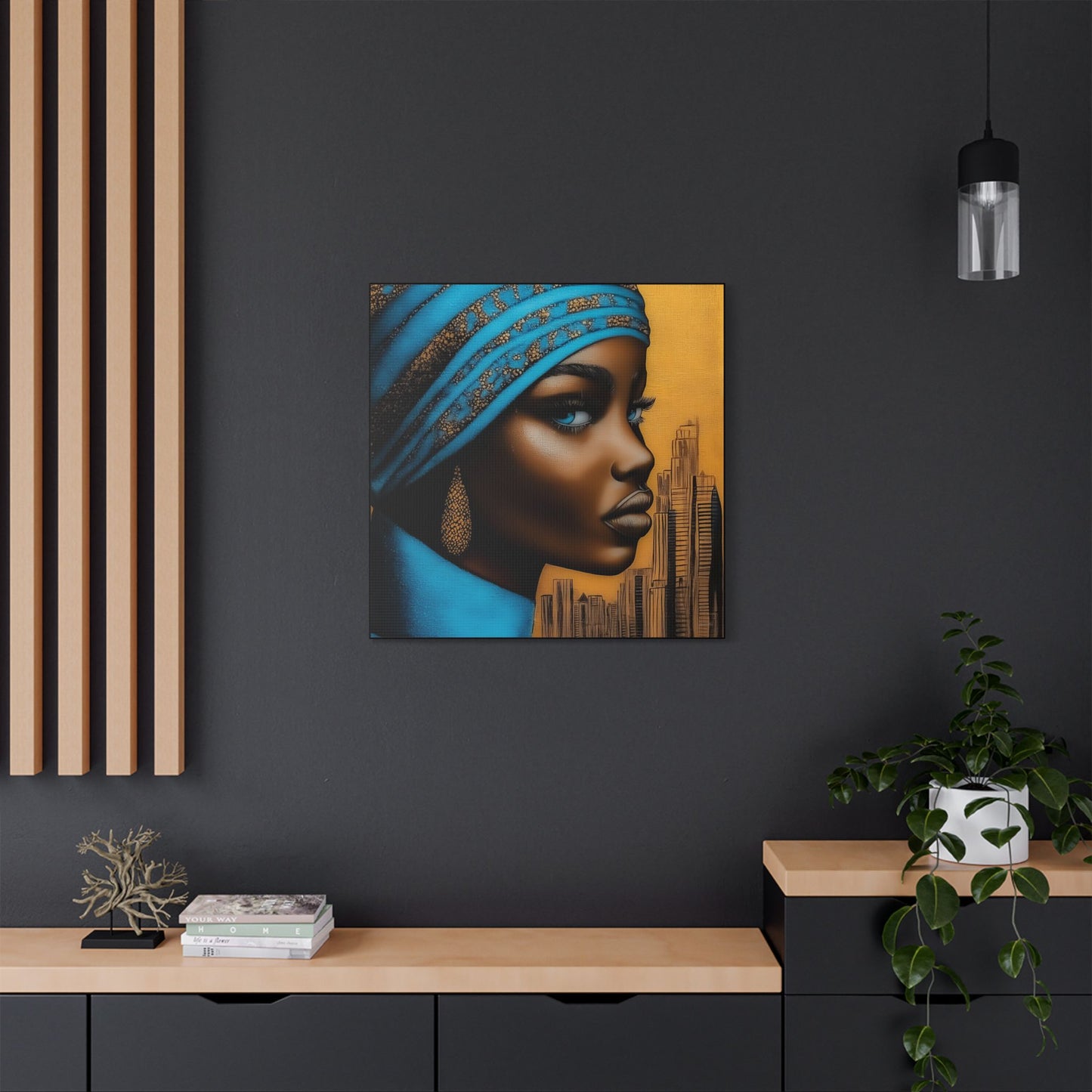 ThurmanatorX Art | Nyla, Guardian of the Highrise | Aphrochrysalis | Satin Canvas Art Print