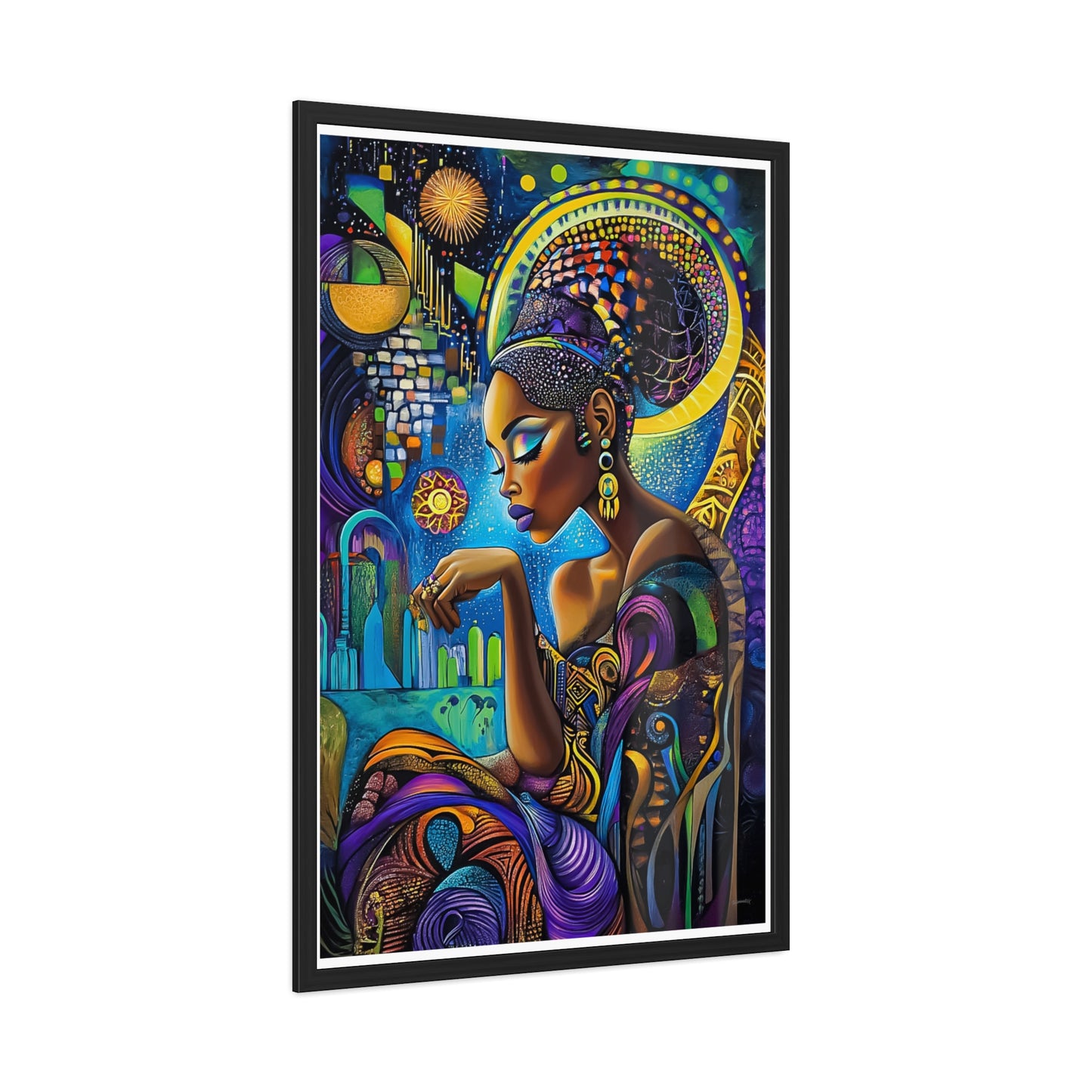 ThurmanatorX Art | Solar Bloom | Aphrochrysalis | Framed Poster Print