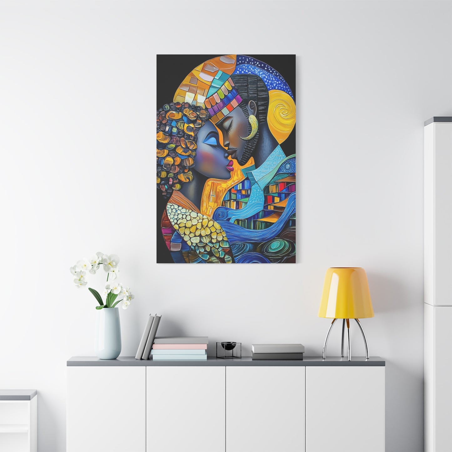 ThurmanatorX Art | Nebula Kiss | Aphrochrysalis | Matte Canvas, Stretched, 1.25"