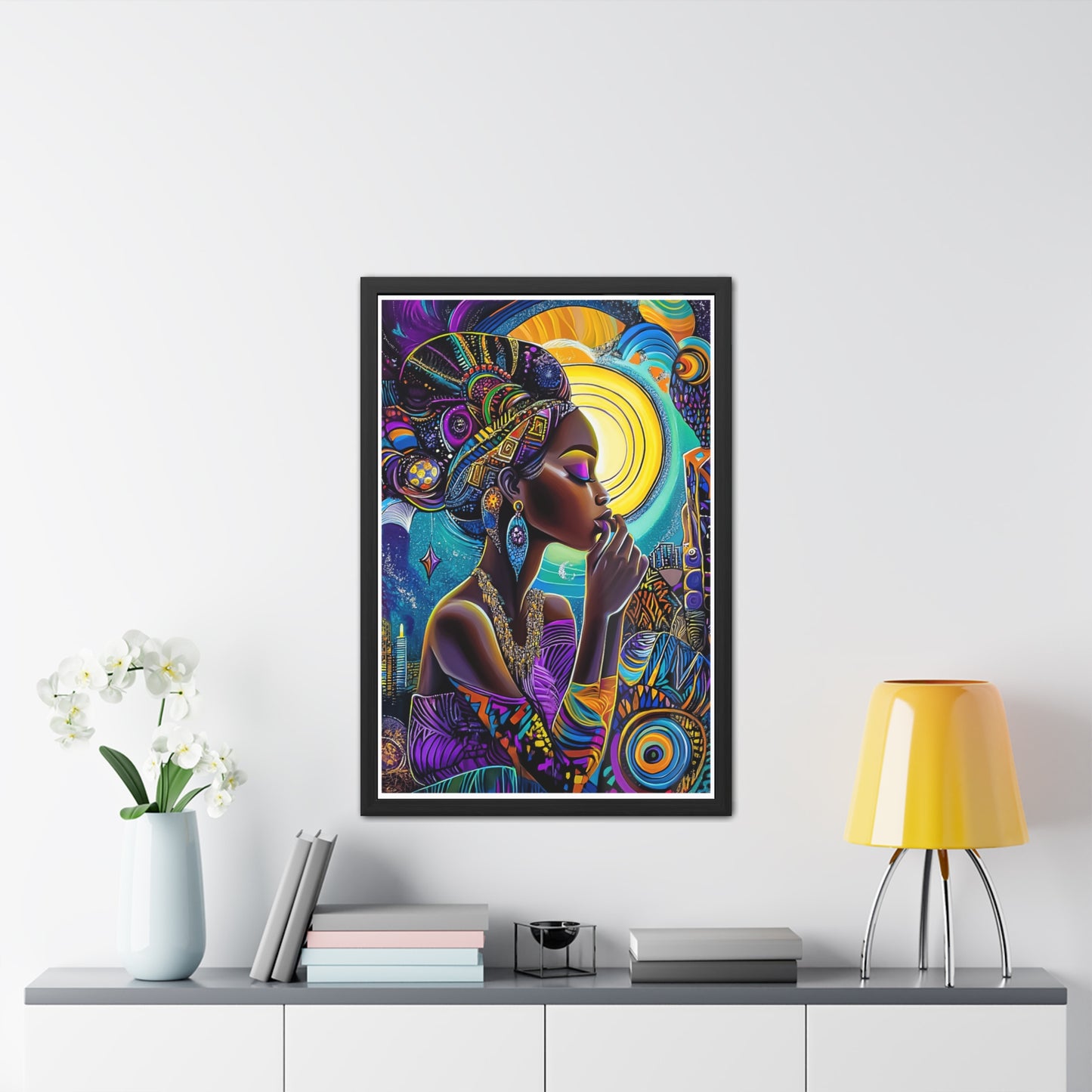 ThurmanatorX Art | Crowned in Nebulas | Aphrochrysalis | Framed Poster Print