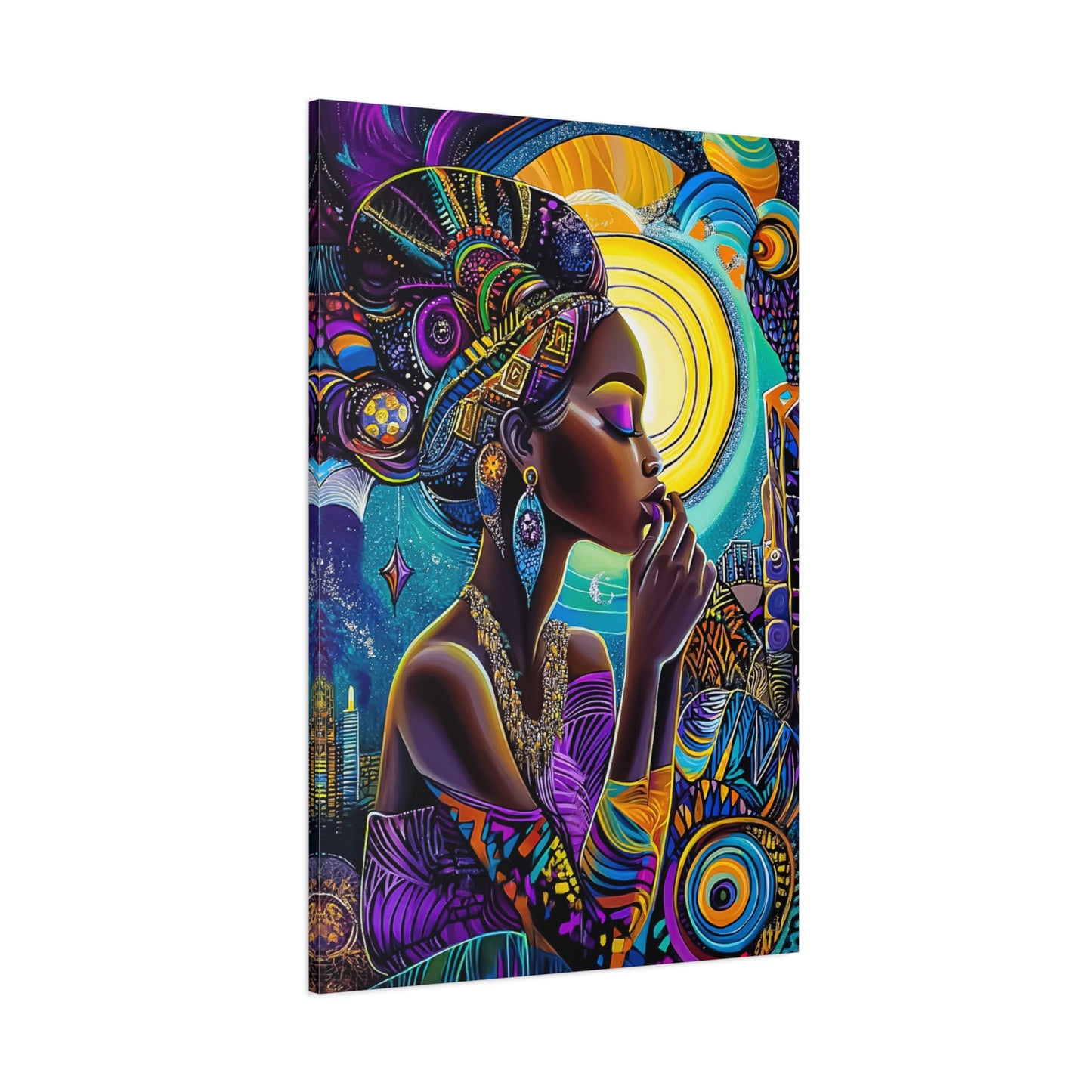 ThurmanatorX Art | Crowned in Nebulas | Aphrochrysalis | Matte Canvas, Stretched, 1.25"