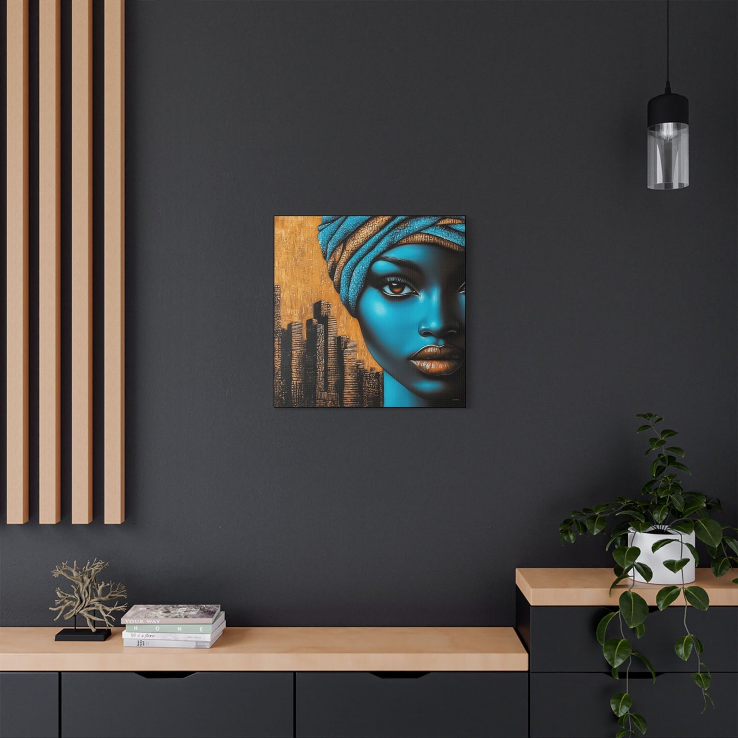 ThurmanatorX Art | Turban Queen 2099 | Aphrochrysalis | Satin Canvas Art Print