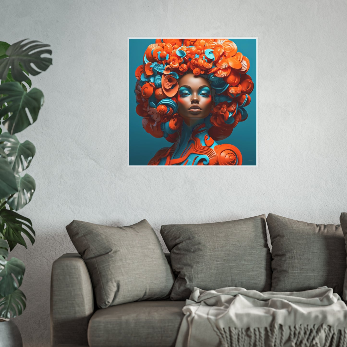 ThurmanatorX Art | Velvet Voltage Muse | Aphrochrysalis | Satin Wall Art Print