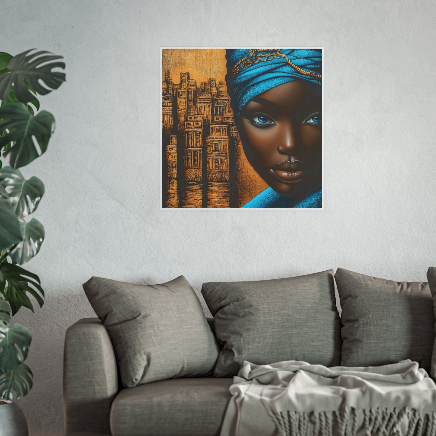 ThurmanatorX Art | Empress of Copper & Cobalt | Aphrochrysalis | Satin Wall Art Print