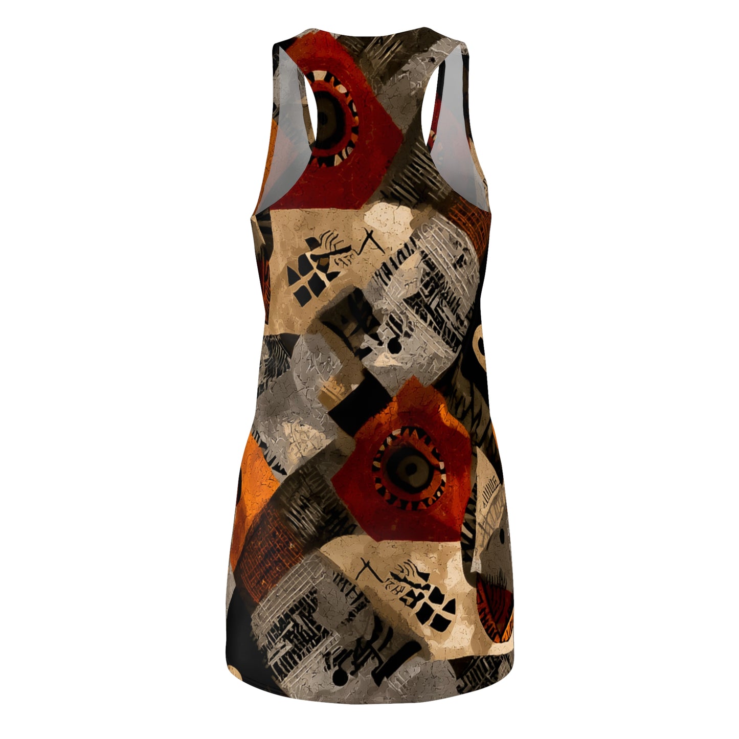 ThurmanatorX Art | Thalume AphroBoho Racerback Dress | Bohemian Summer Style • Artistic Casual Wear • Unique Gift for Women