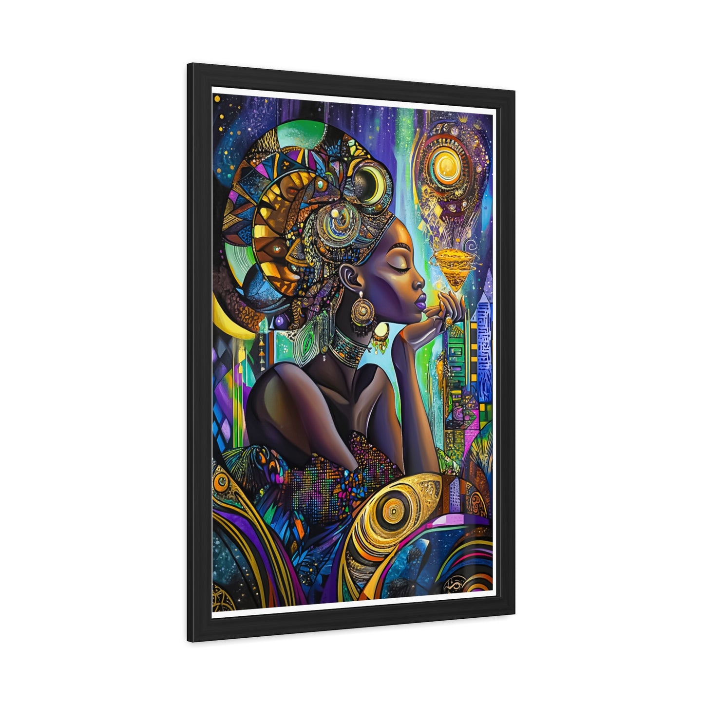 ThurmanatorX Art | The Prayer of Her Light | Aphrochrysalis | Framed Poster Print