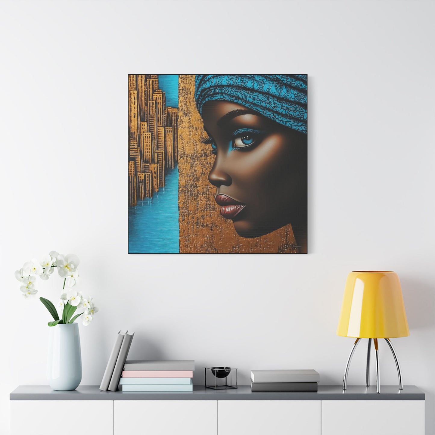 ThurmanatorX Art | Essence of Blue Reverie | Aphrochrysalis | Satin Canvas Art Print