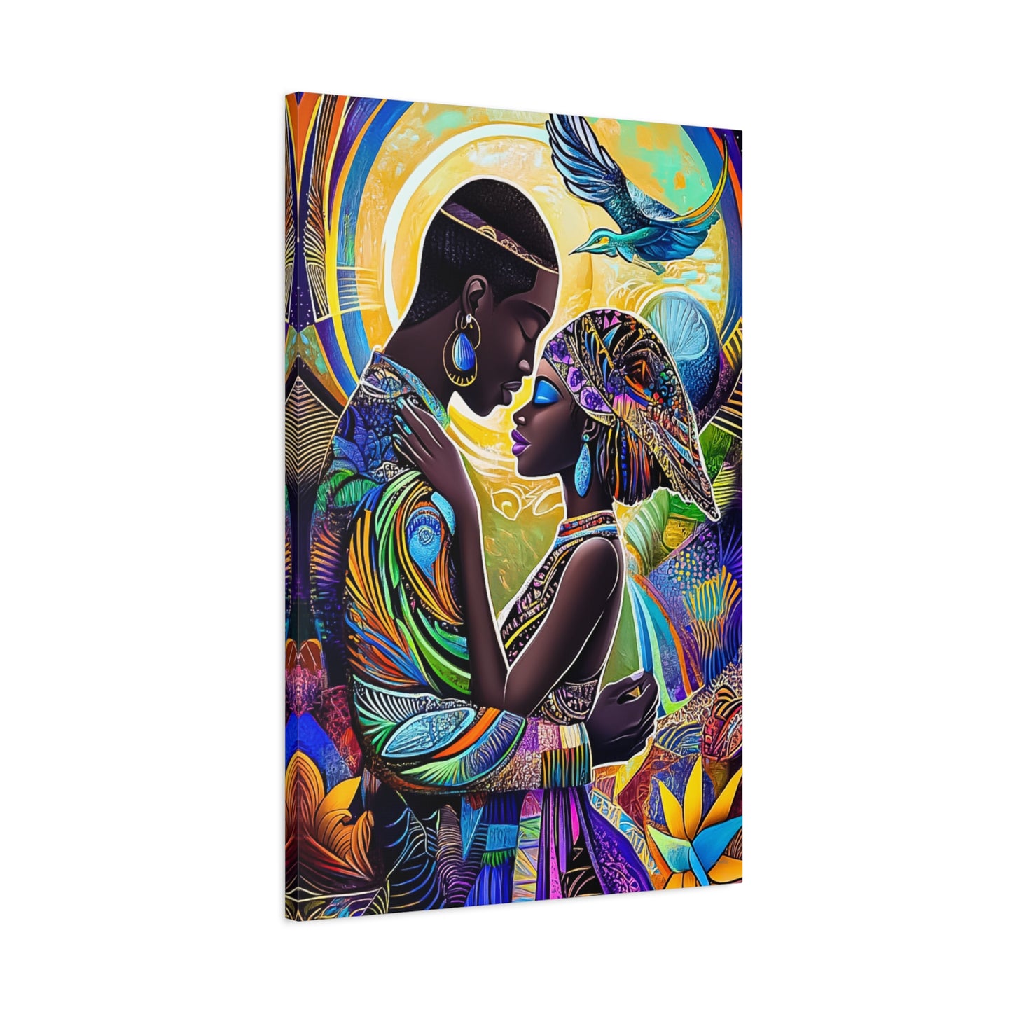 ThurmanatorX Art | Cosmic Roots, Golden Flow | Aphrochrysalis | Matte Canvas, Stretched, 1.25"