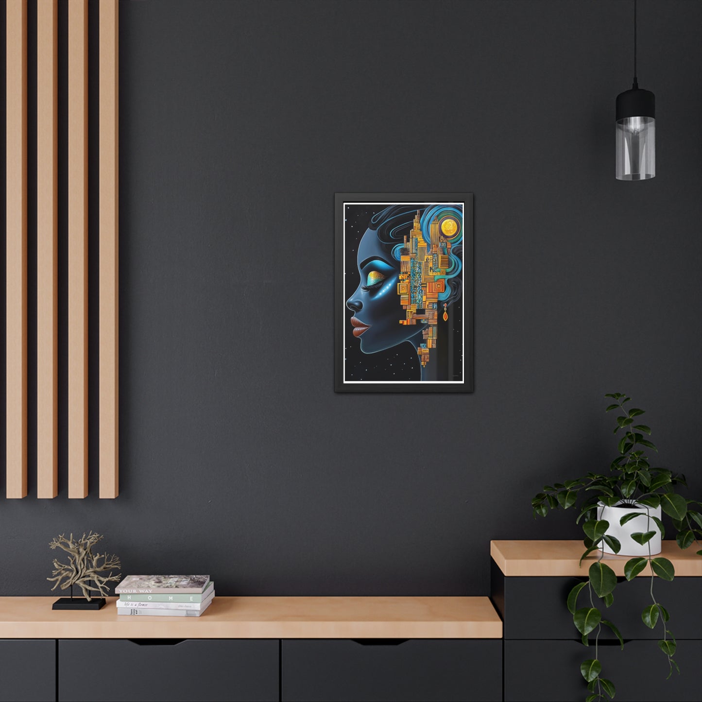 ThurmanatorX Art | Ancestral Frequencies | Aphrochrysalis | Framed Poster Print