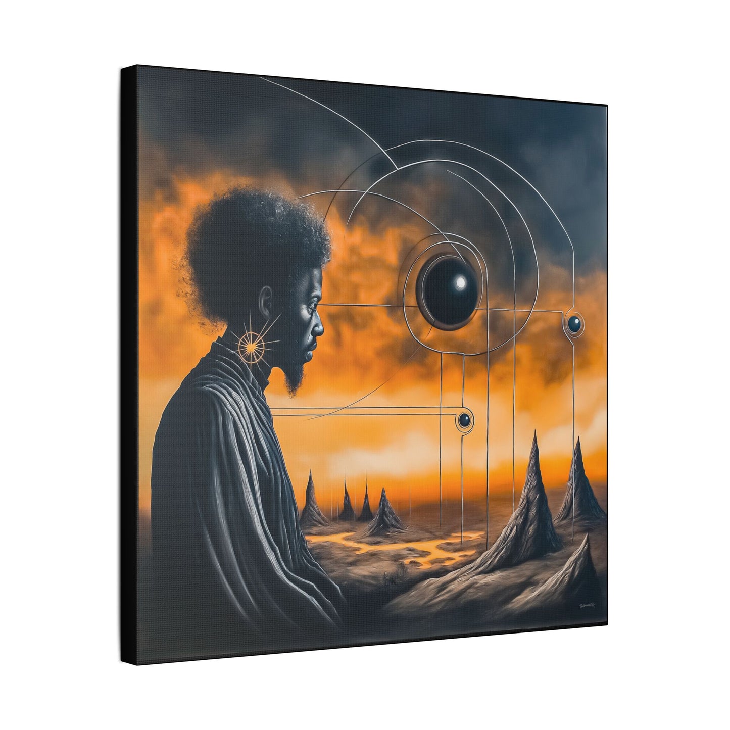 ThurmanatorX Art | Lumahex | AphrodisiDark | Satin Canvas Art Print