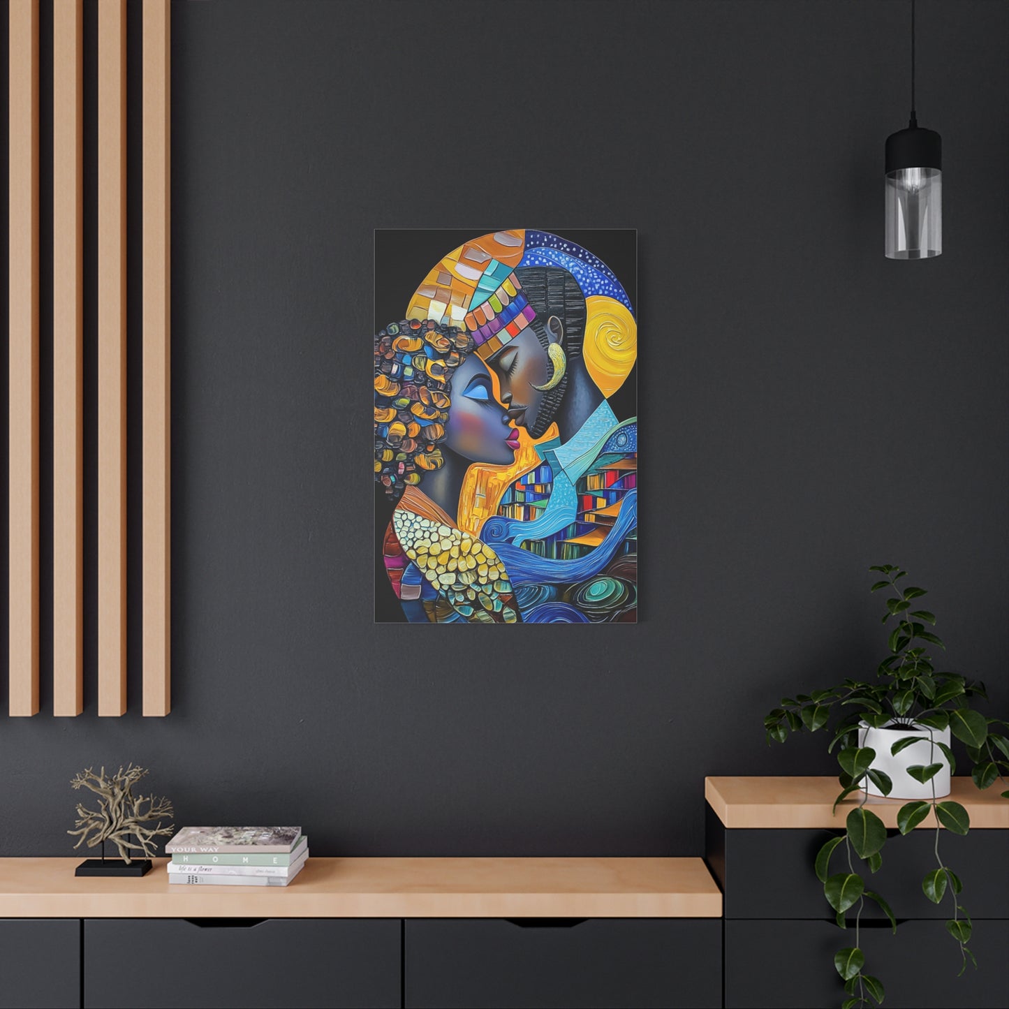 ThurmanatorX Art | Nebula Kiss | Aphrochrysalis | Matte Canvas, Stretched, 1.25"