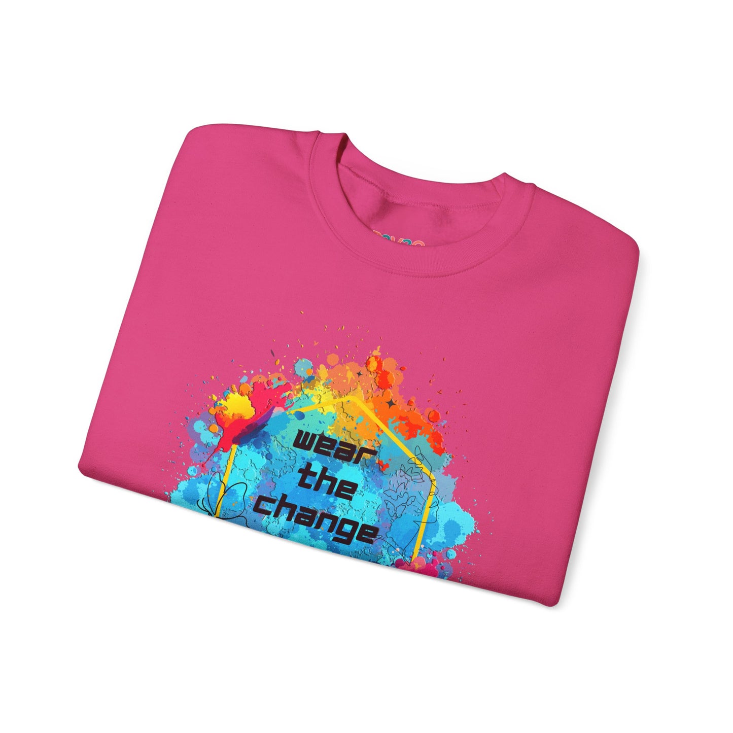 3RDEW² | Wear the Change | Third Eye Wide Wear | Unisex Heavy Blend Crewneck Sweatshirt