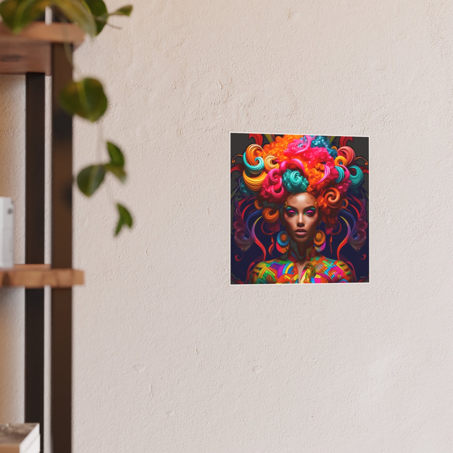 ThurmanatorX Art | Cosmic Crowned Reverie | Aphrochrysalis | Satin Wall Art Print