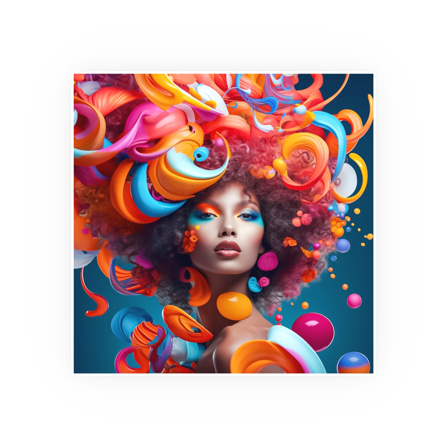 ThurmanatorX Art | Bloomdream Muse | Aphrochrysalis | Satin Wall Art Print