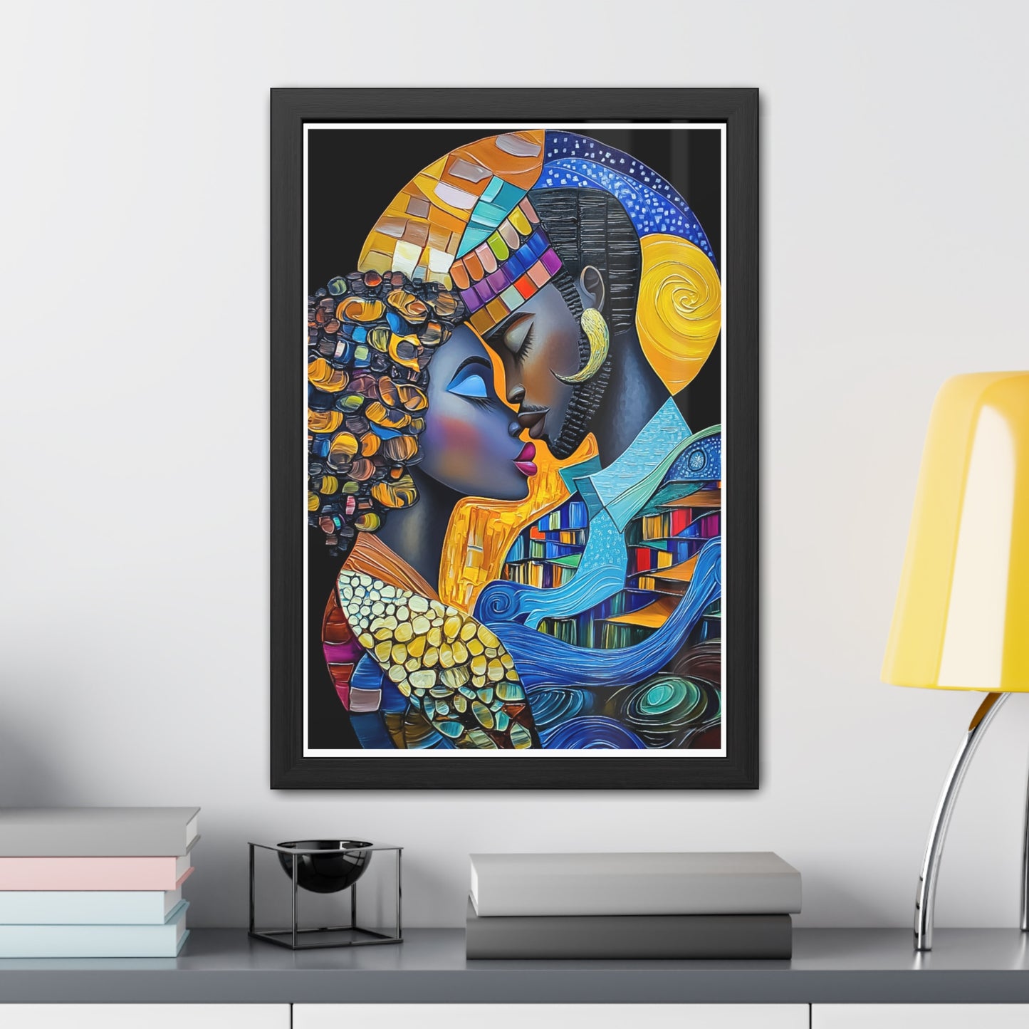 ThurmanatorX Art | Nebula Kiss | Aphrochrysalis | Framed Poster Print