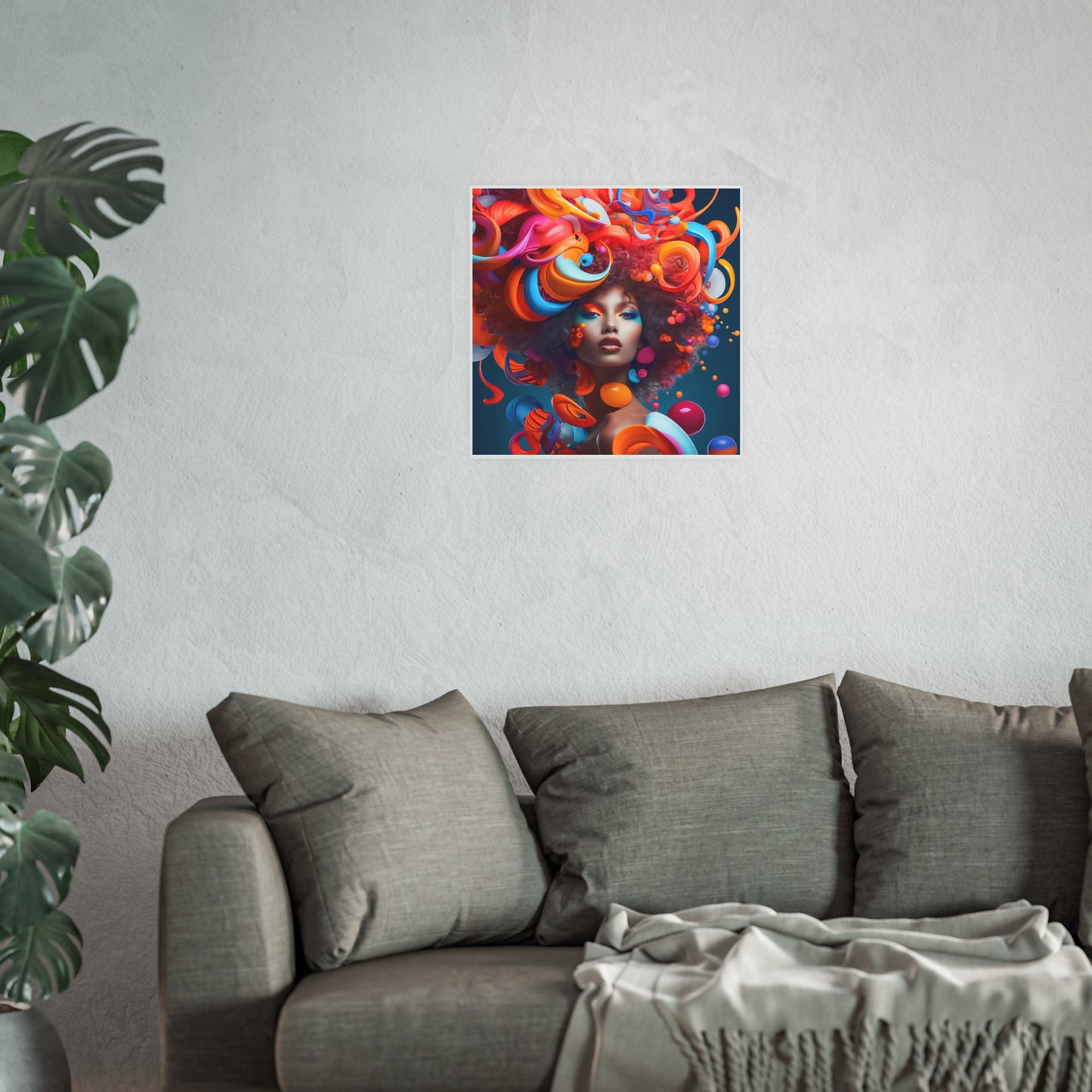 ThurmanatorX Art | Bloomdream Muse | Aphrochrysalis | Satin Wall Art Print