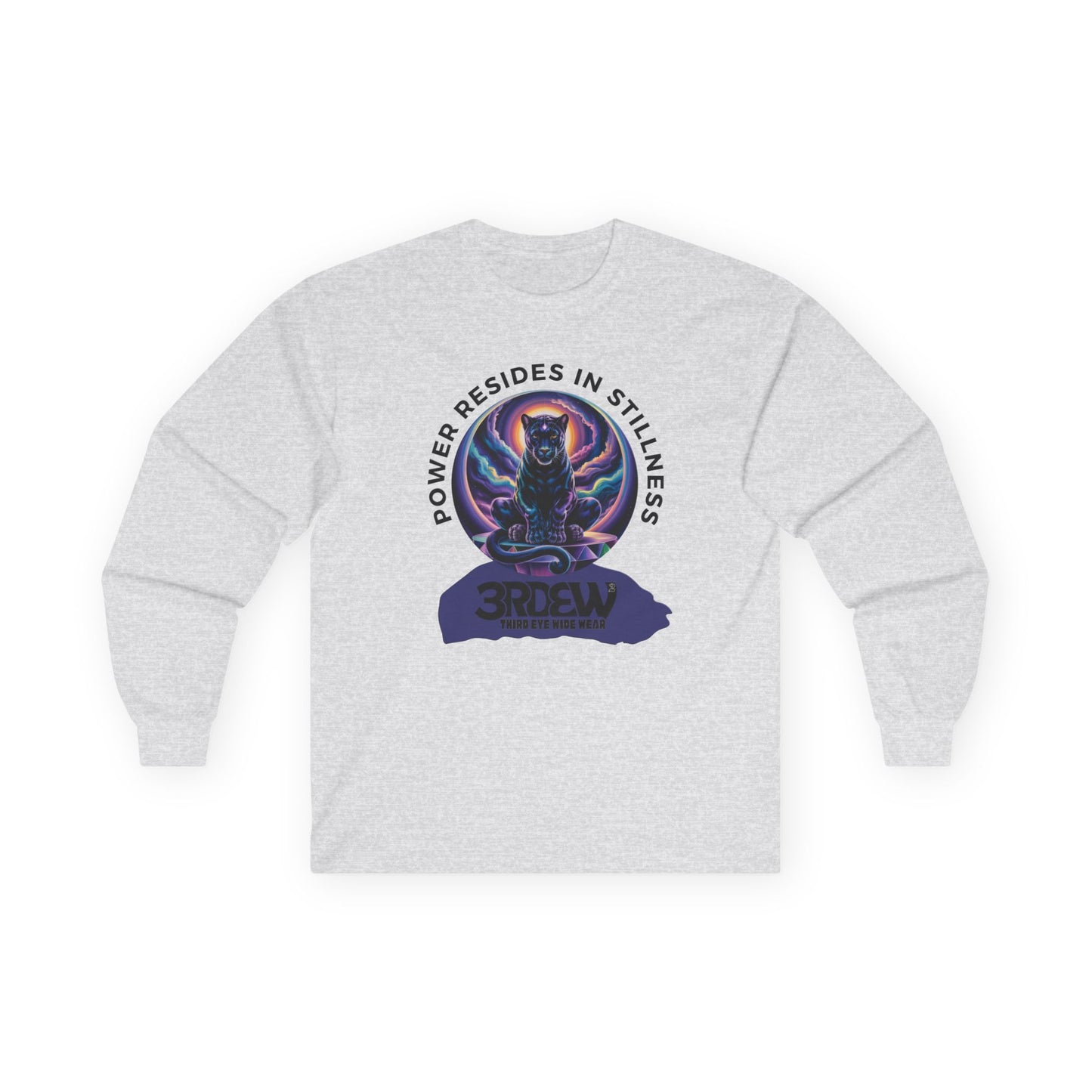 3RDEW² | Power Resides In Stillness | Third Eye Wide Wear | Unisex Ultra Cotton Long Sleeve Tee