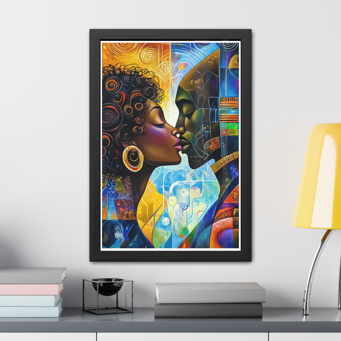 ThurmanatorX Art | Crystals of the City Sun | Aphrochrysalis | Framed Poster Print