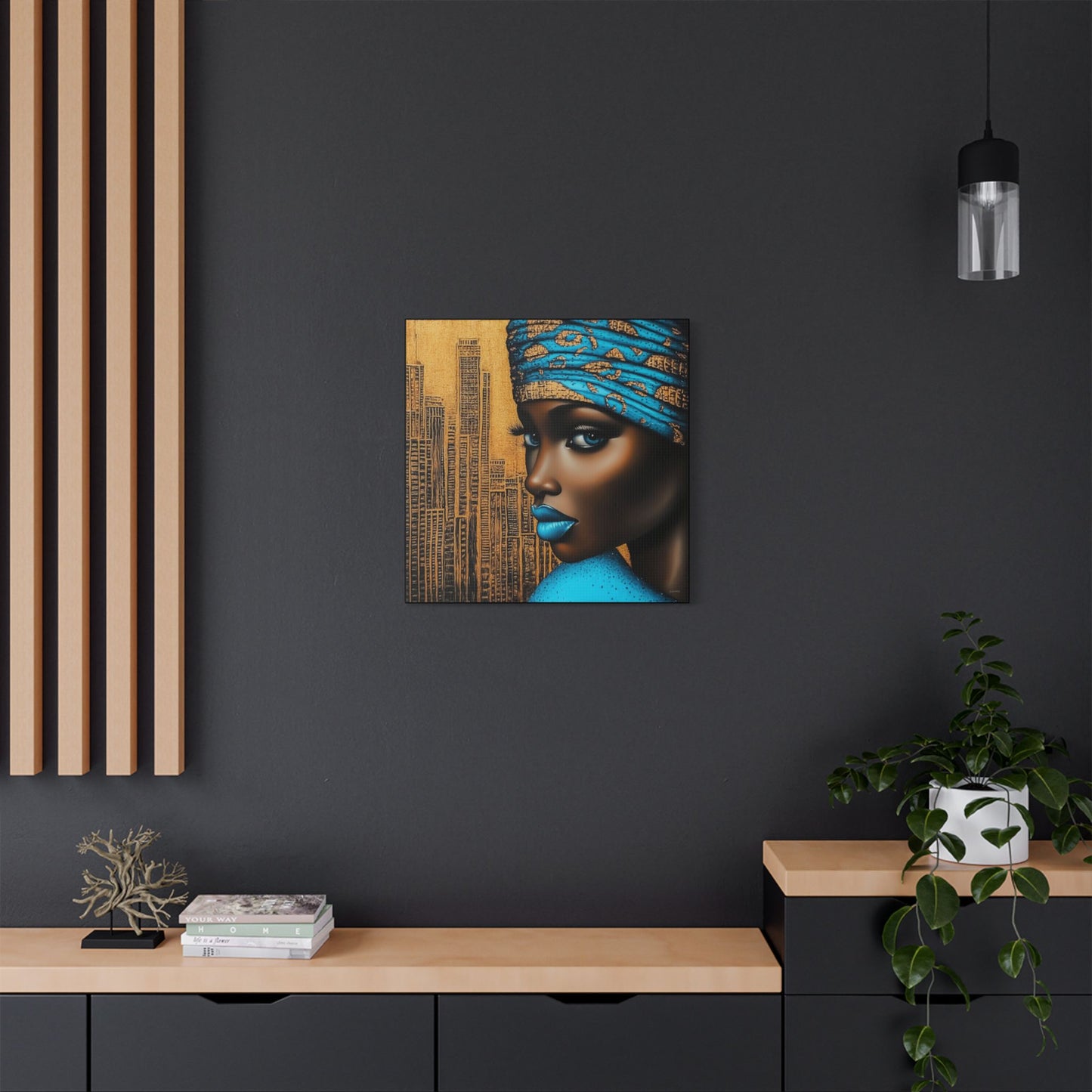 ThurmanatorX Art | Zariah, Eyes of the Metropolis | Aphrochrysalis | Satin Canvas Art Print