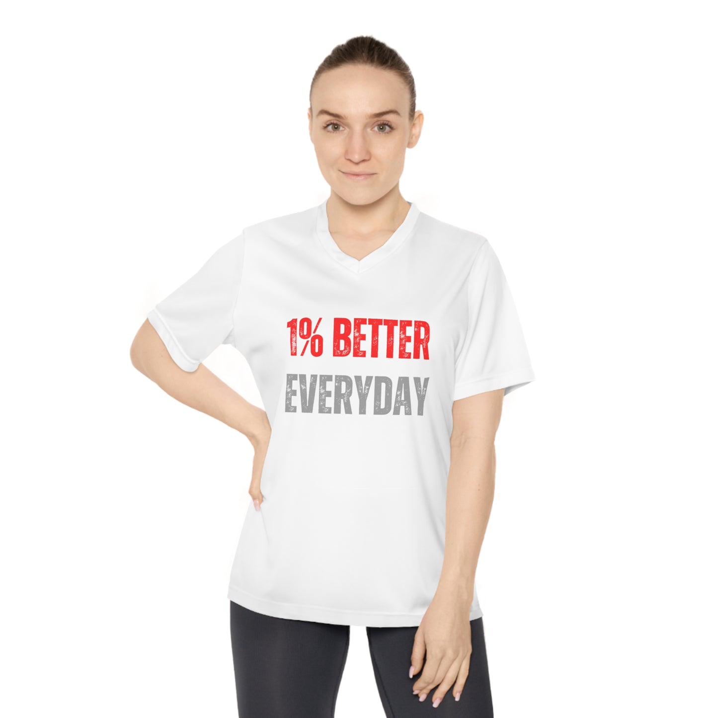 ThurmanatorX Art | 1% Better Everyday | Aphrodisiart | Performance V-Neck Tee