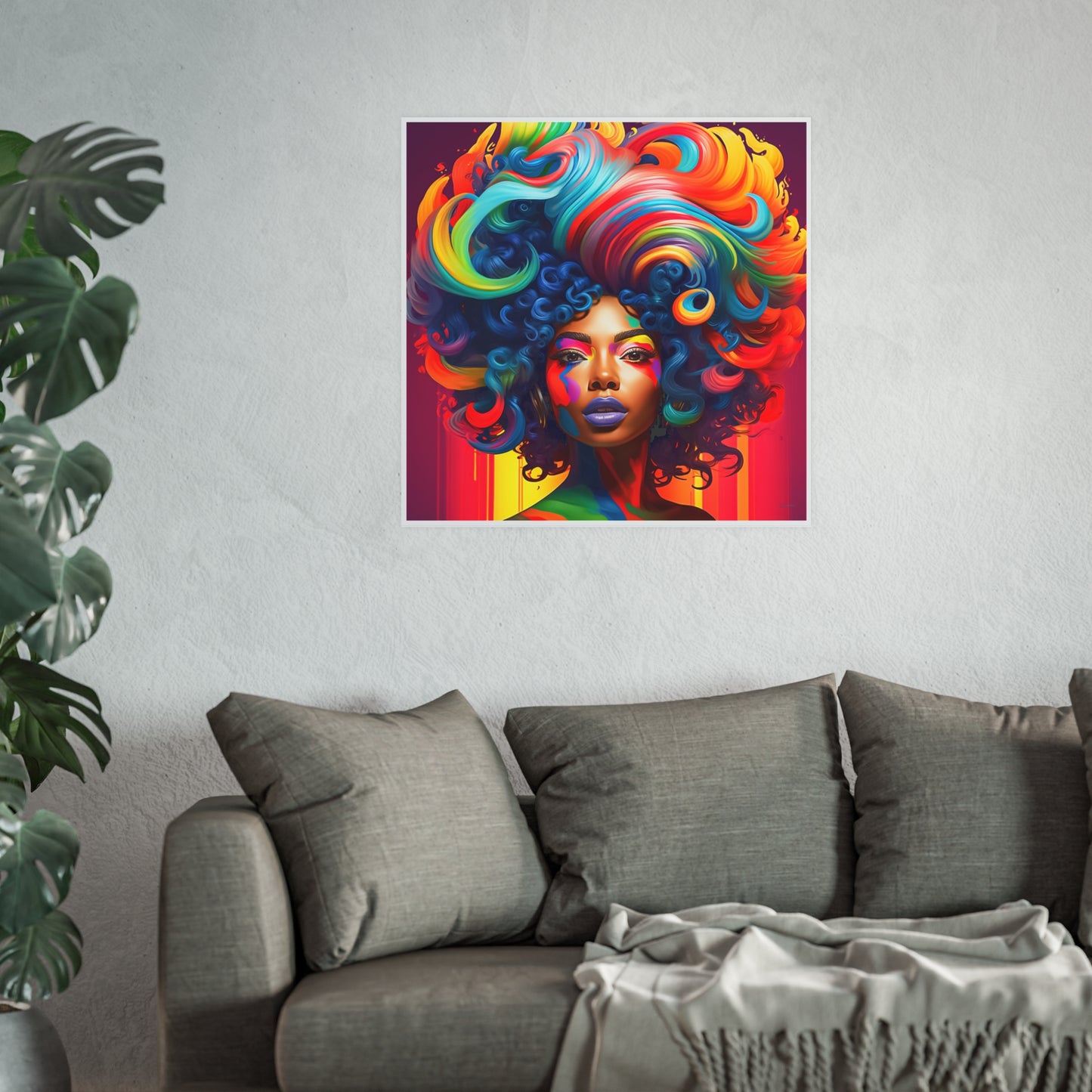 ThurmanatorX Art | Chromawave Siren | Aphrochrysalis | Satin Wall Art Print