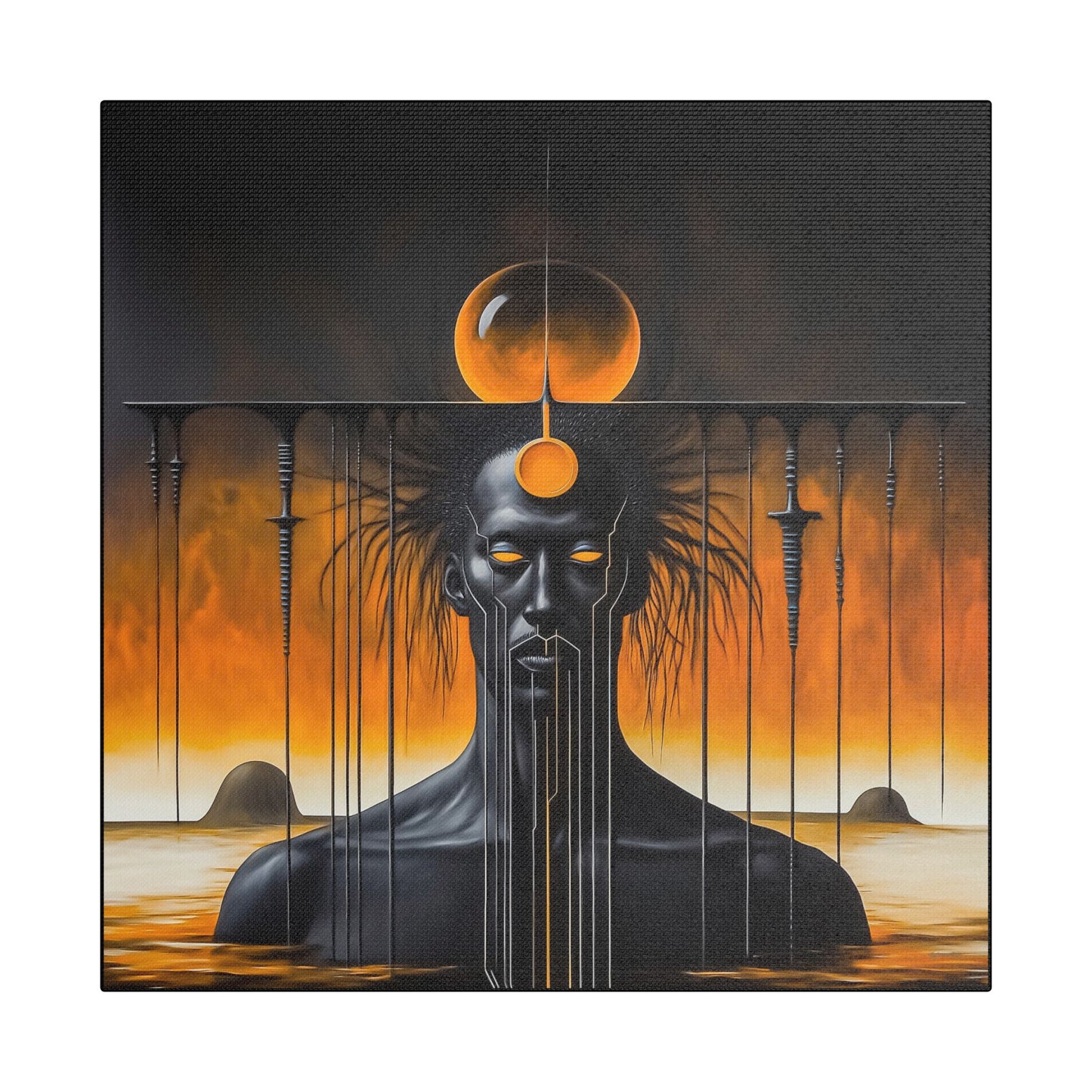 ThurmanatorX Art | Glyphborn | AphrodisiDark | Satin Canvas Art Print
