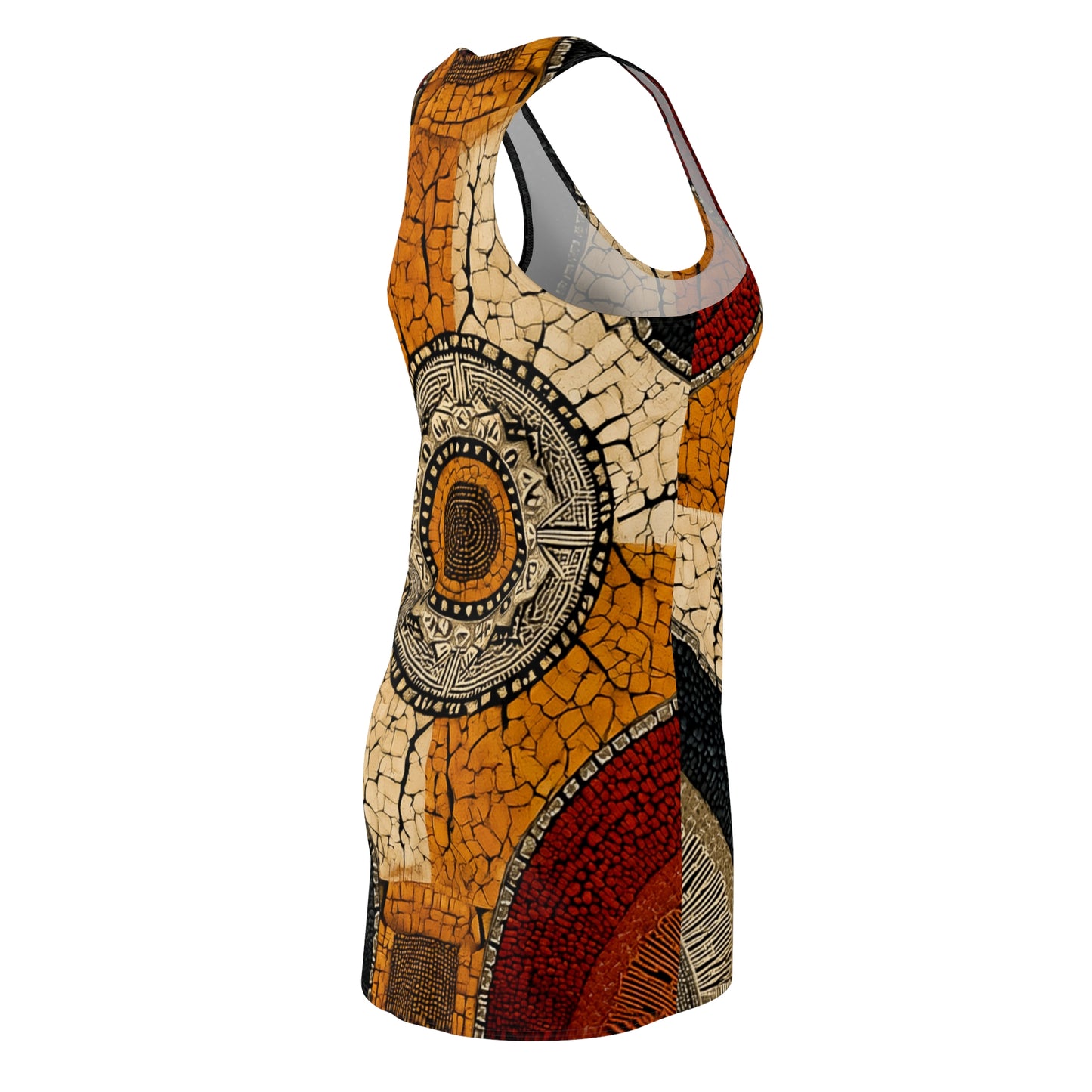 ThurmanatorX Art | Shemara AphroBoho Racerback Dress | Bohemian Summer Style • Artistic Casual Wear • Unique Gift for Women