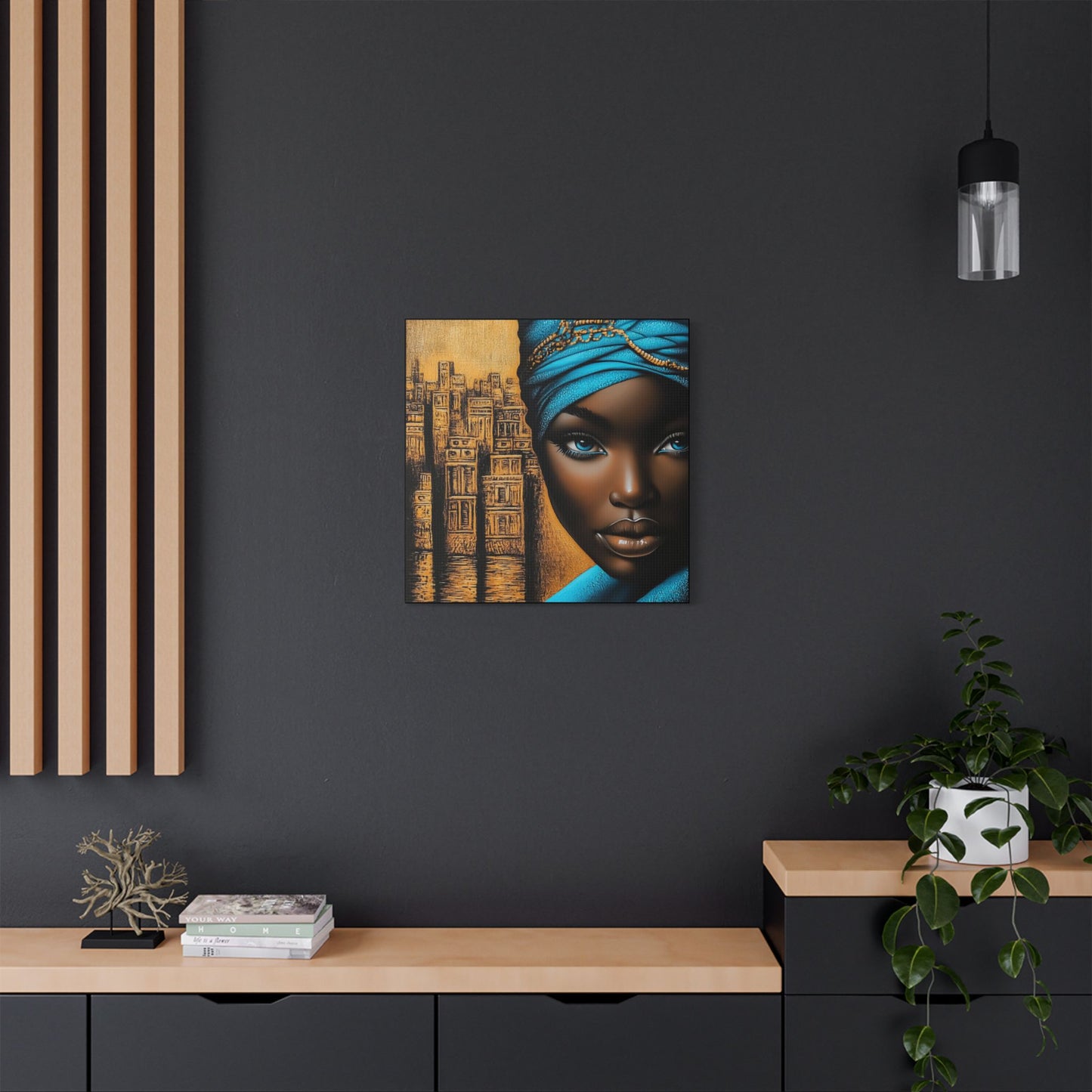 ThurmanatorX Art | Empress of Copper & Cobalt | Aphrochrysalis | Satin Canvas Art Print
