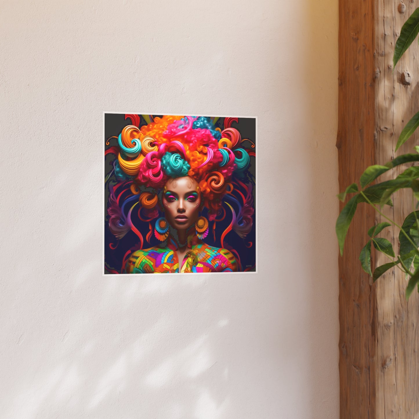 ThurmanatorX Art | Cosmic Crowned Reverie | Aphrochrysalis | Satin Wall Art Print