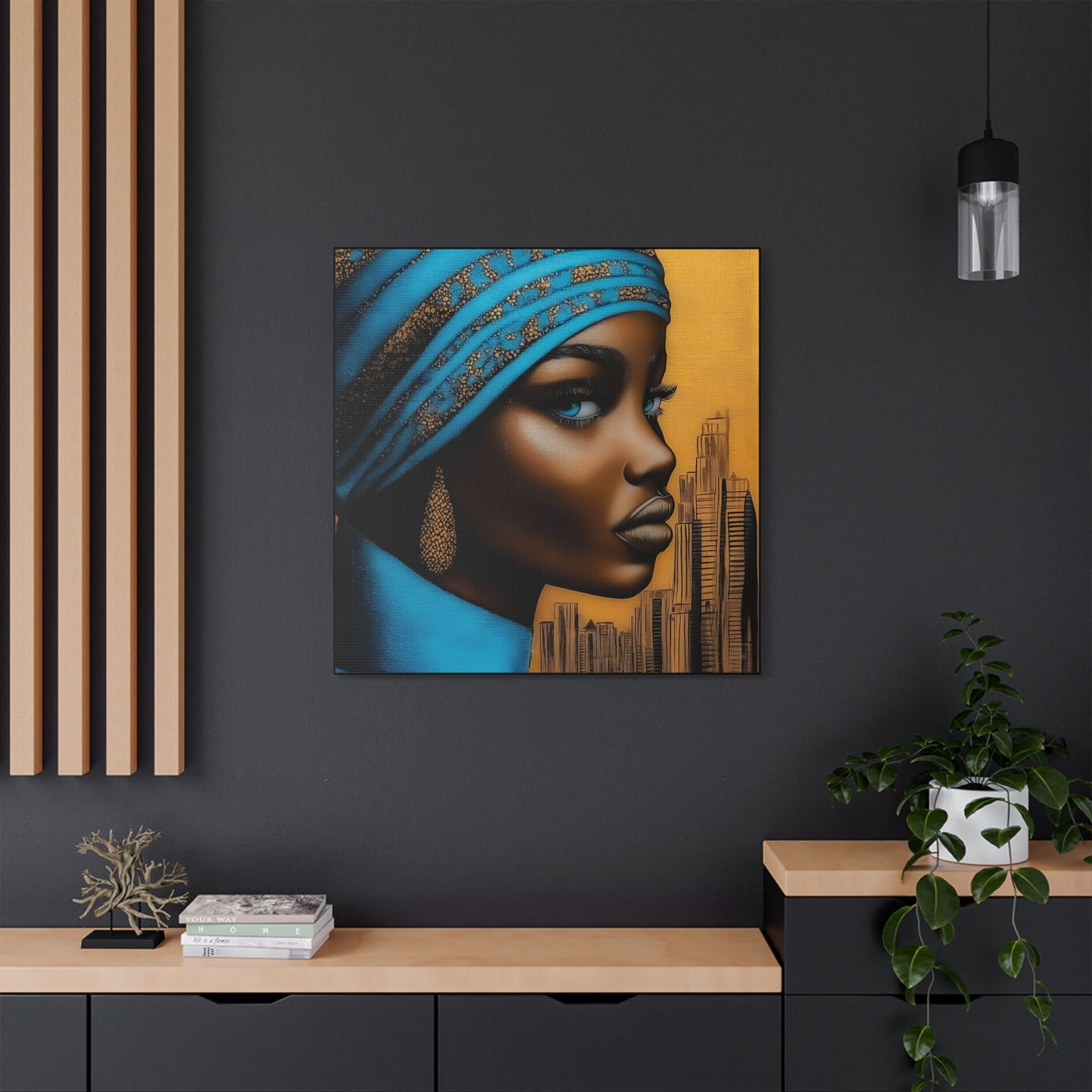 ThurmanatorX Art | Nyla, Guardian of the Highrise | Aphrochrysalis | Satin Canvas Art Print
