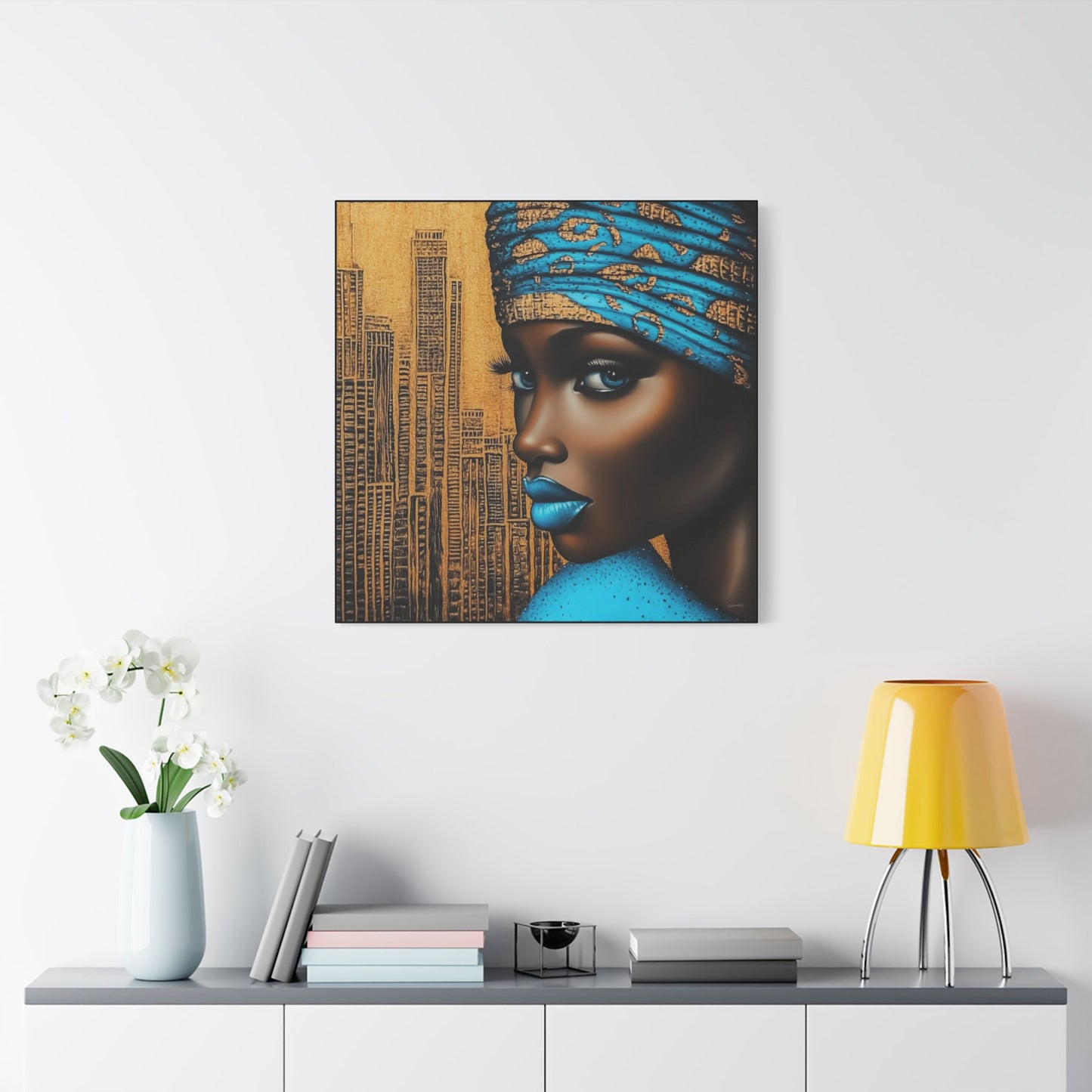 ThurmanatorX Art | Zariah, Eyes of the Metropolis | Aphrochrysalis | Satin Canvas Art Print