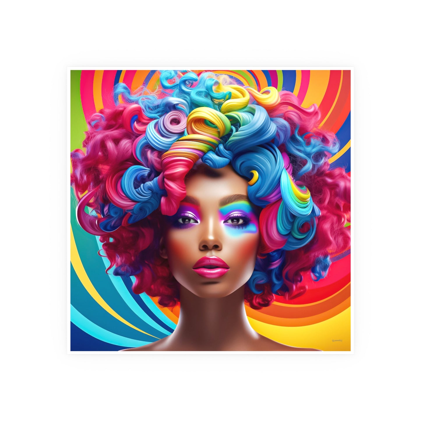 ThurmanatorX Art | Lush Prism Heir | Aphrochrysalis | Satin Wall Art Print