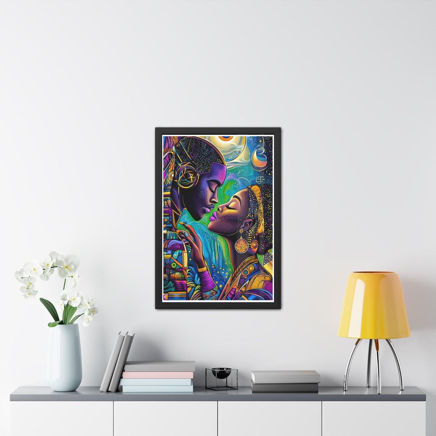 ThurmanatorX Art | Moonlight Mindscape | Aphrochrysalis | Framed Poster Print